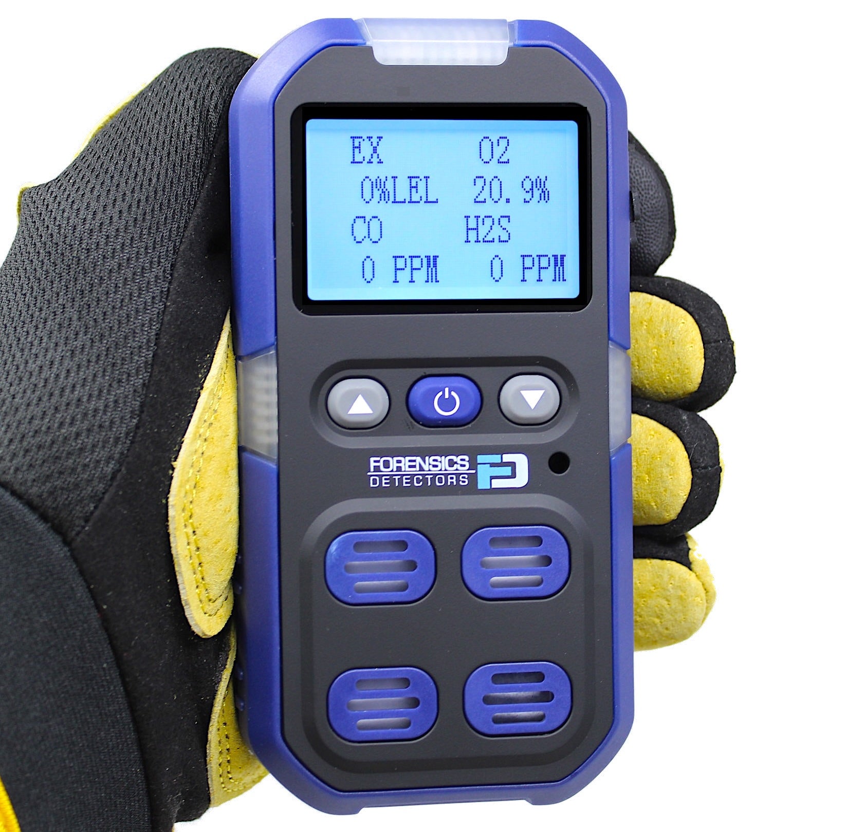4 Gas Monitor Personal | USA NIST Calibration | Blue