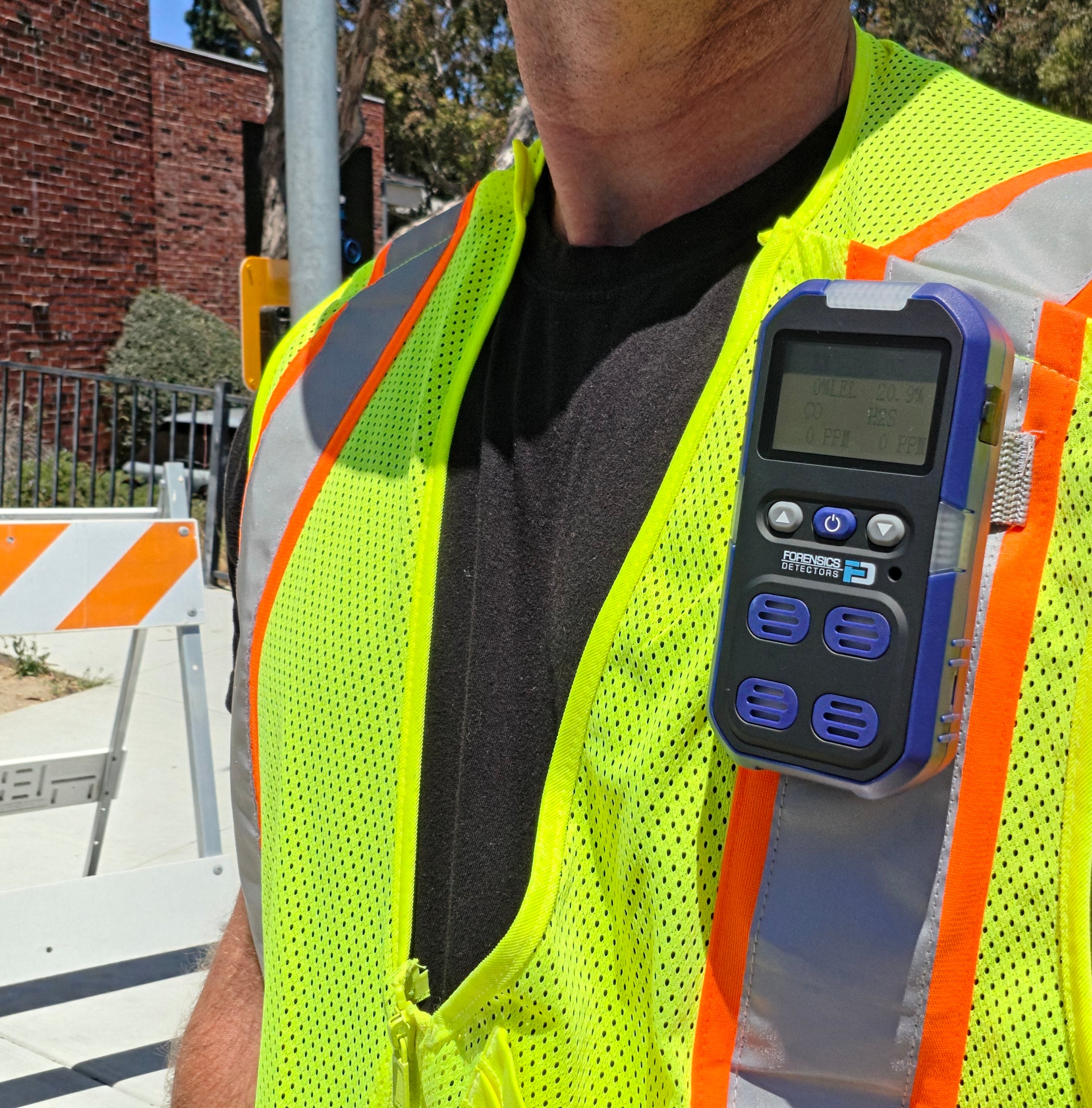 4 Gas Monitor Personal | USA NIST Calibration | Blue
