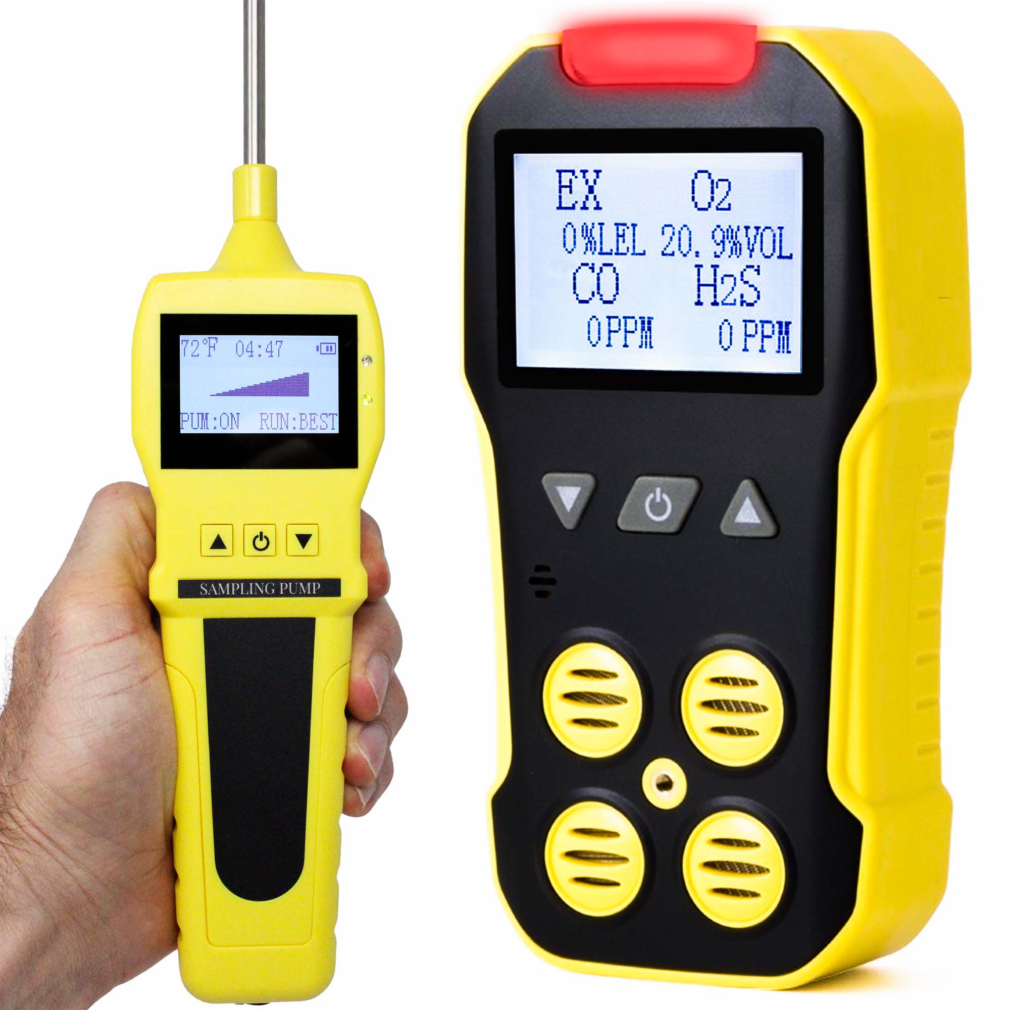 Basic 4 Gas Detector & Pump | USA NIST Calibration