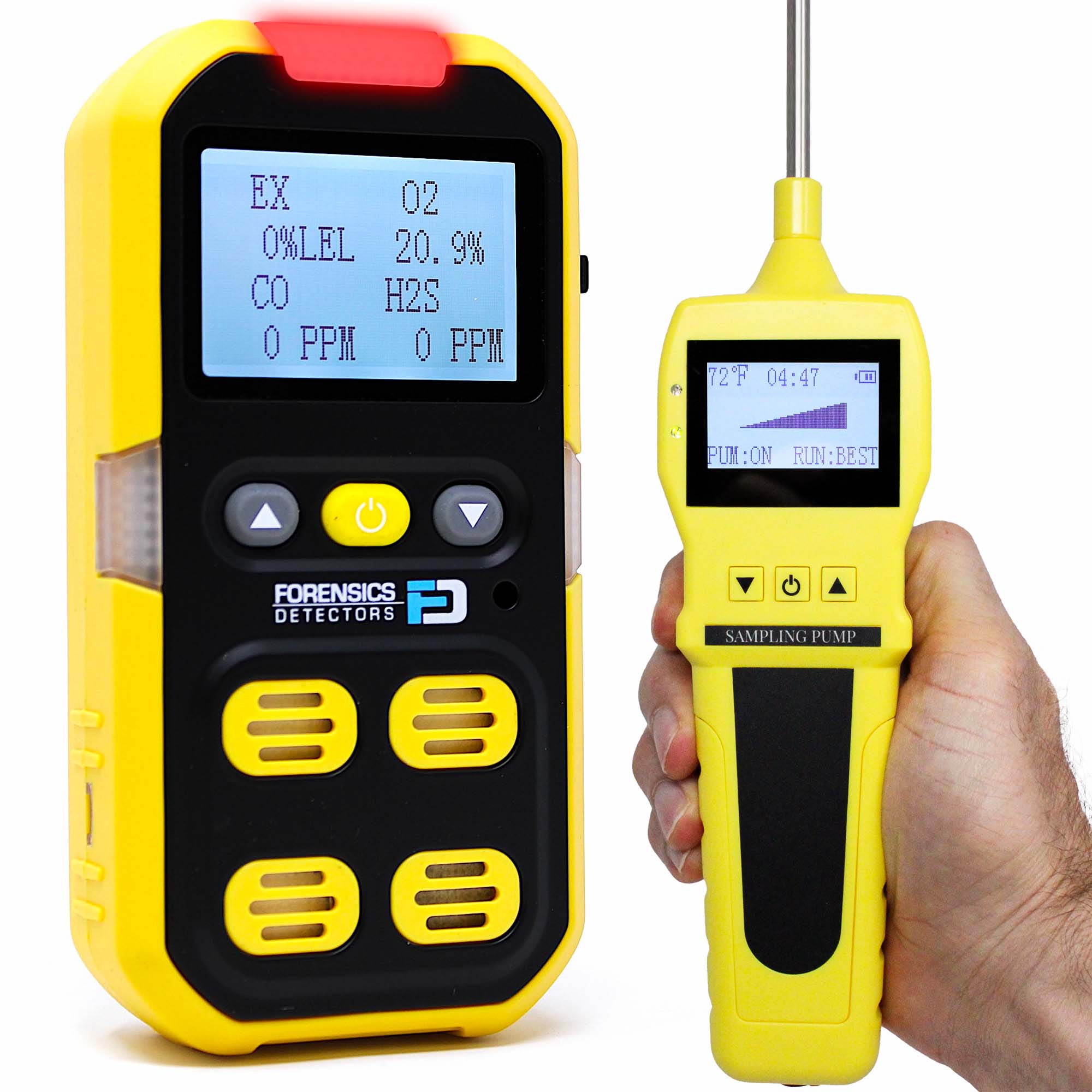 4 Gas Monitor with Pump for Confined Space | USA NIST Calibration