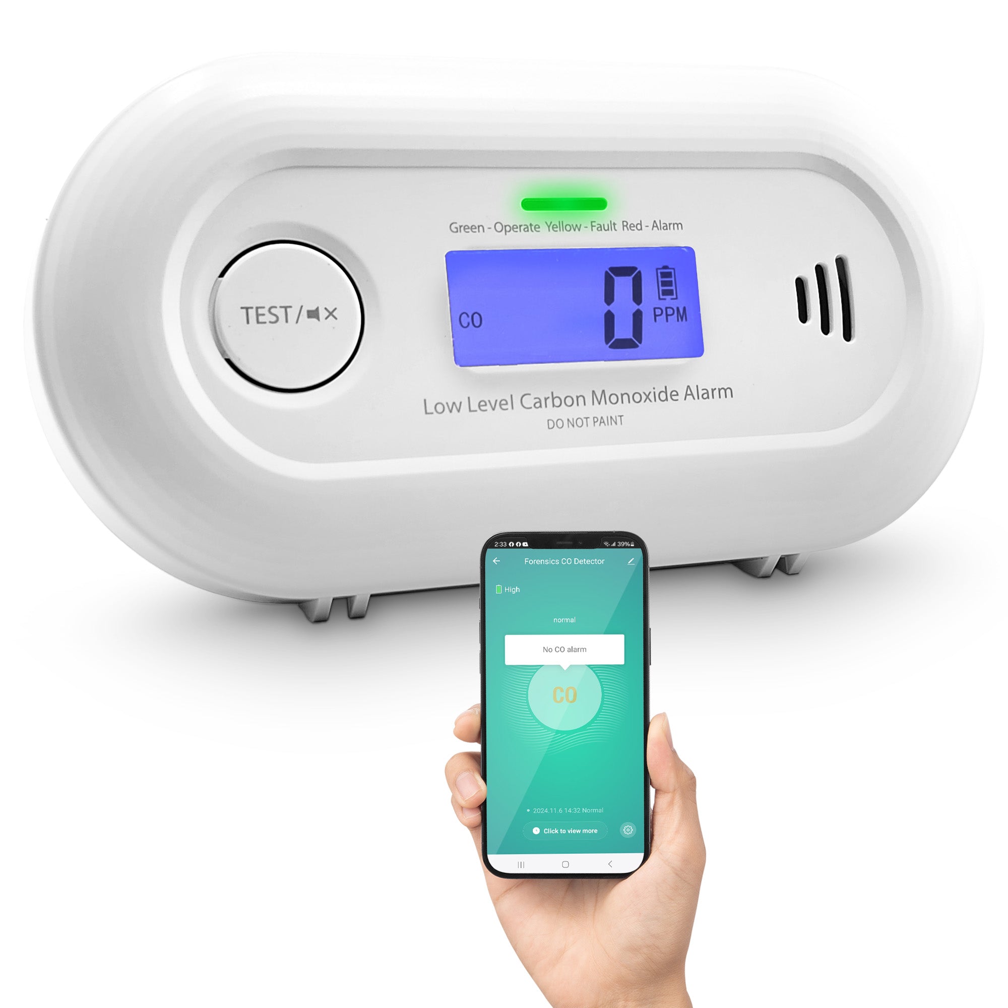 Low Level CO Monitor | WiFi Remote Detection