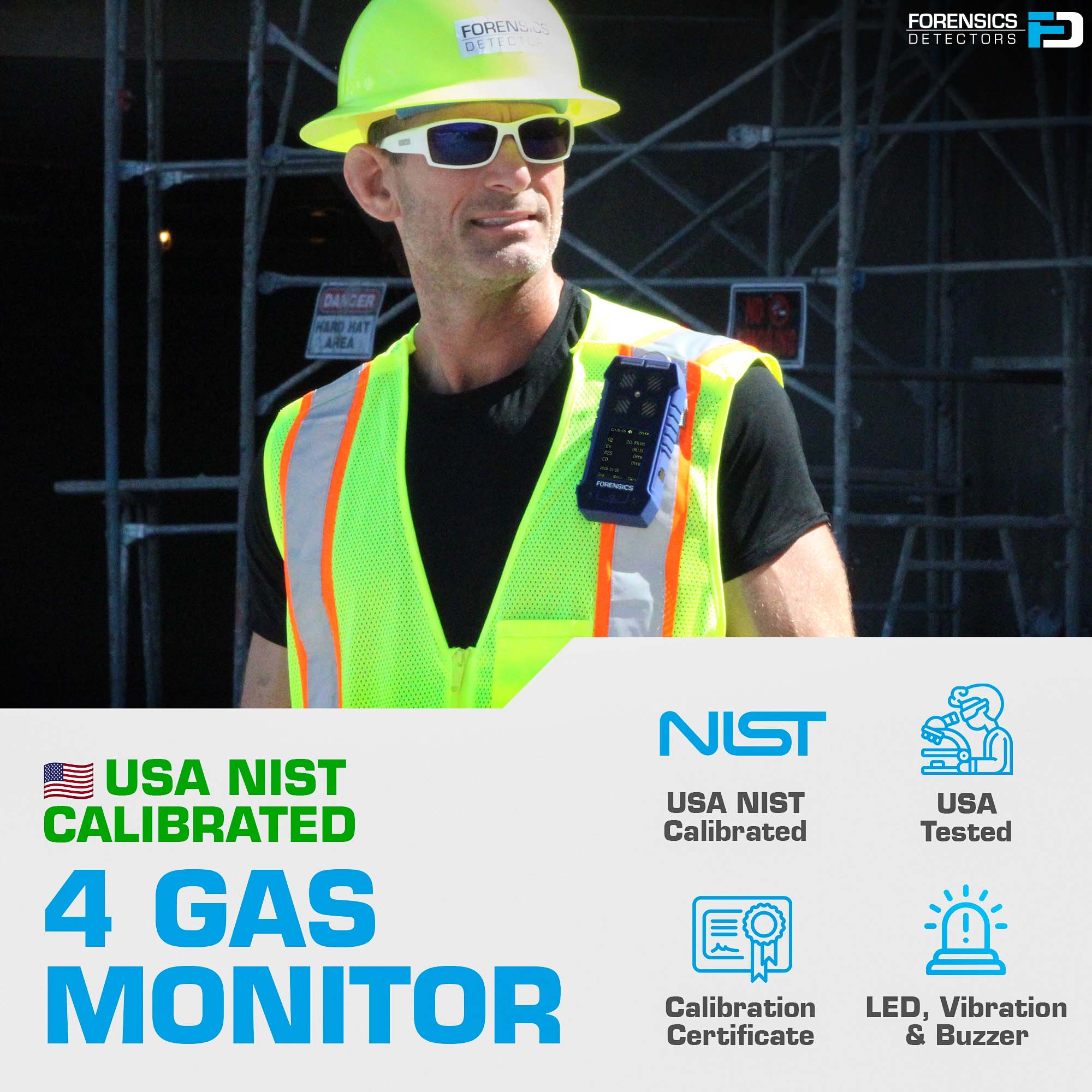 Multigas Detector | Professional | USA NIST Calibration