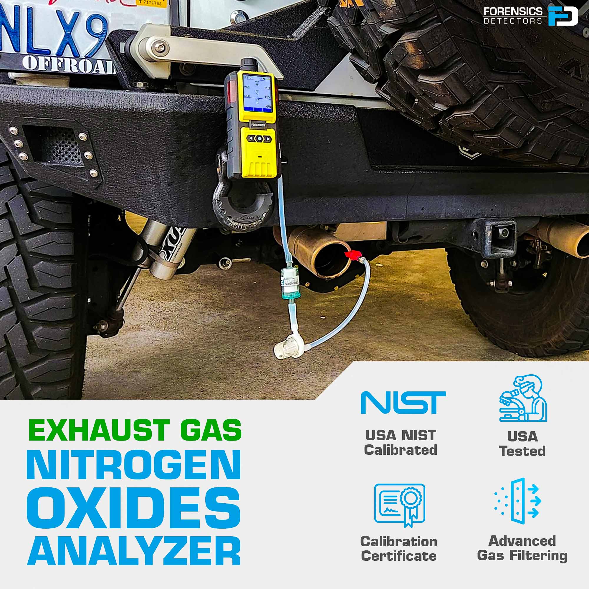 NOx Gas Analyzer | Automotive, Diesel, Emissions, Flue, Pollution