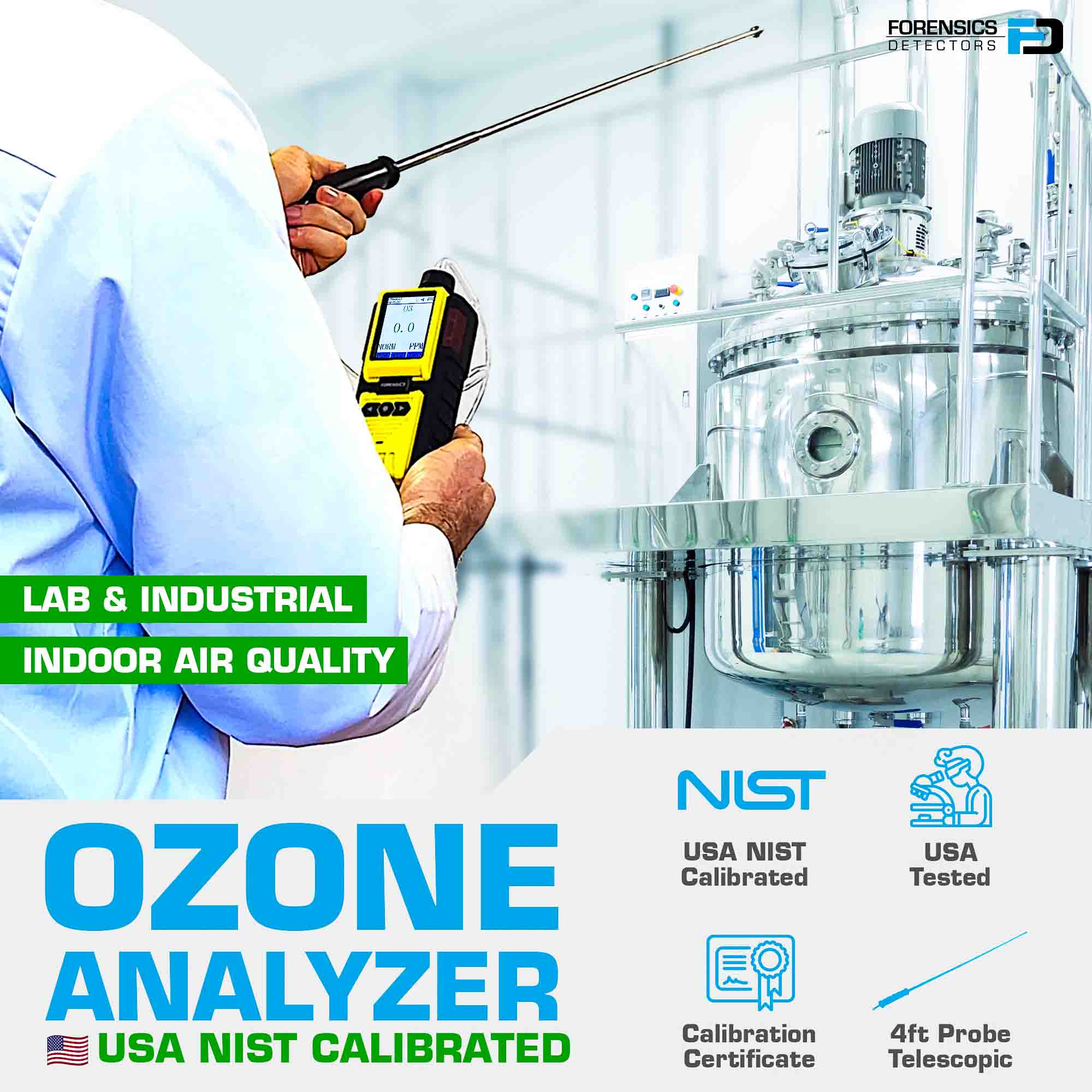 OZONE Analyzer | Data Logging | NIST Calibration