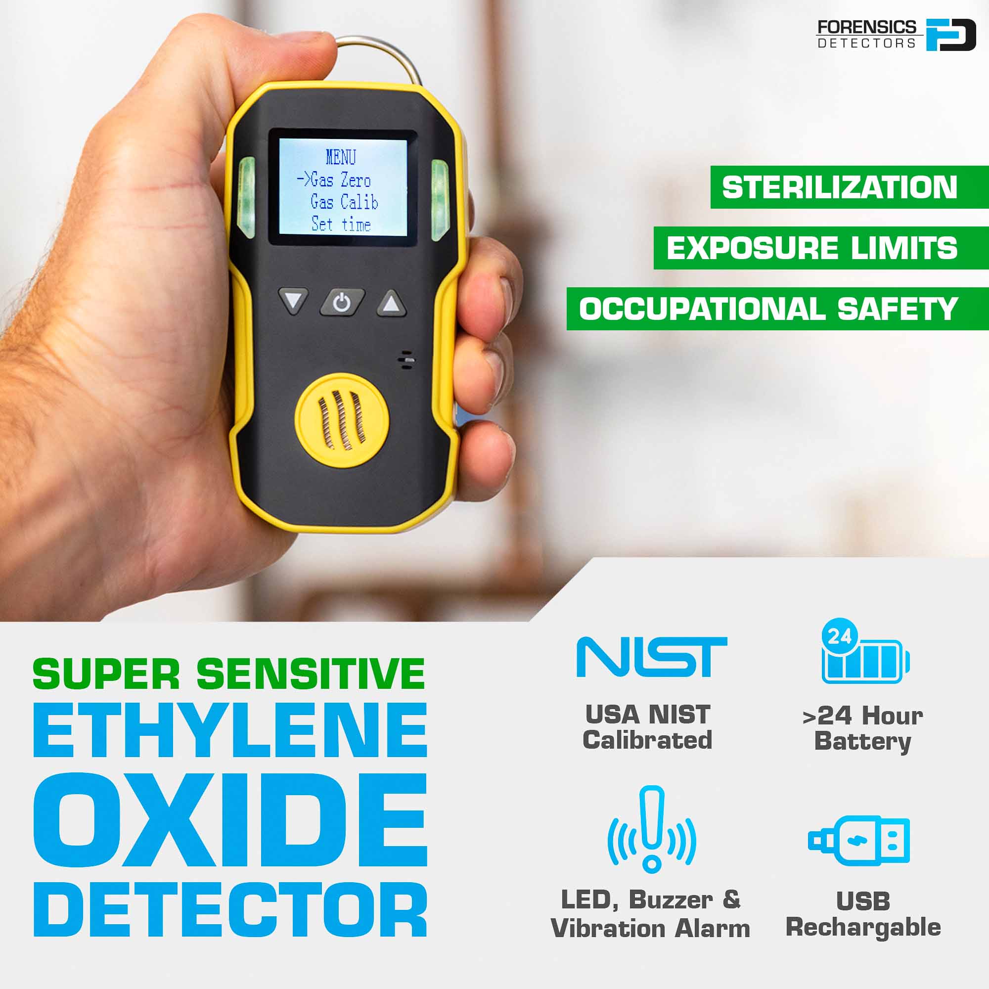 Ethylene Oxide Detector | USA NIST Calibration
