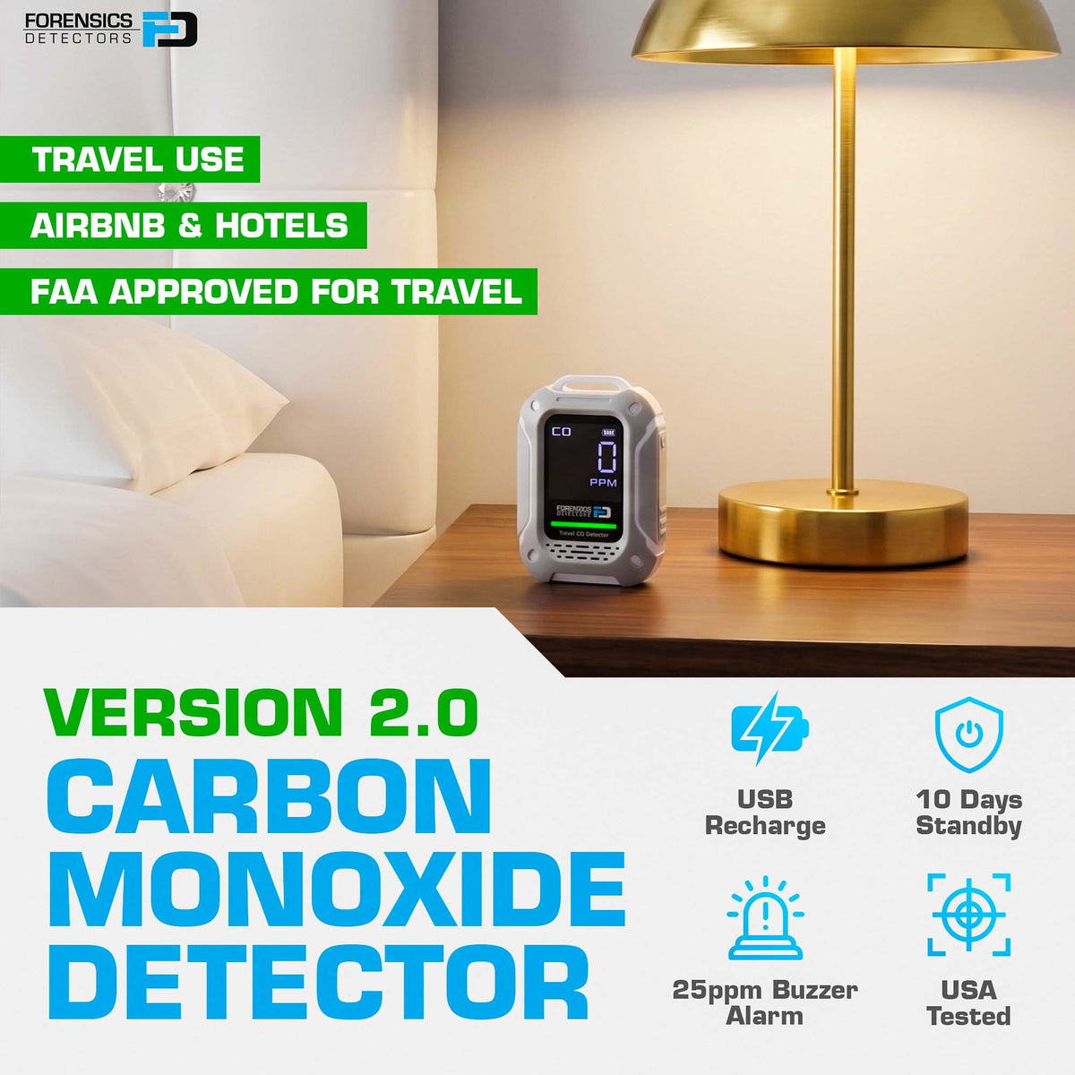 Travel CO Detector | Version 2.0