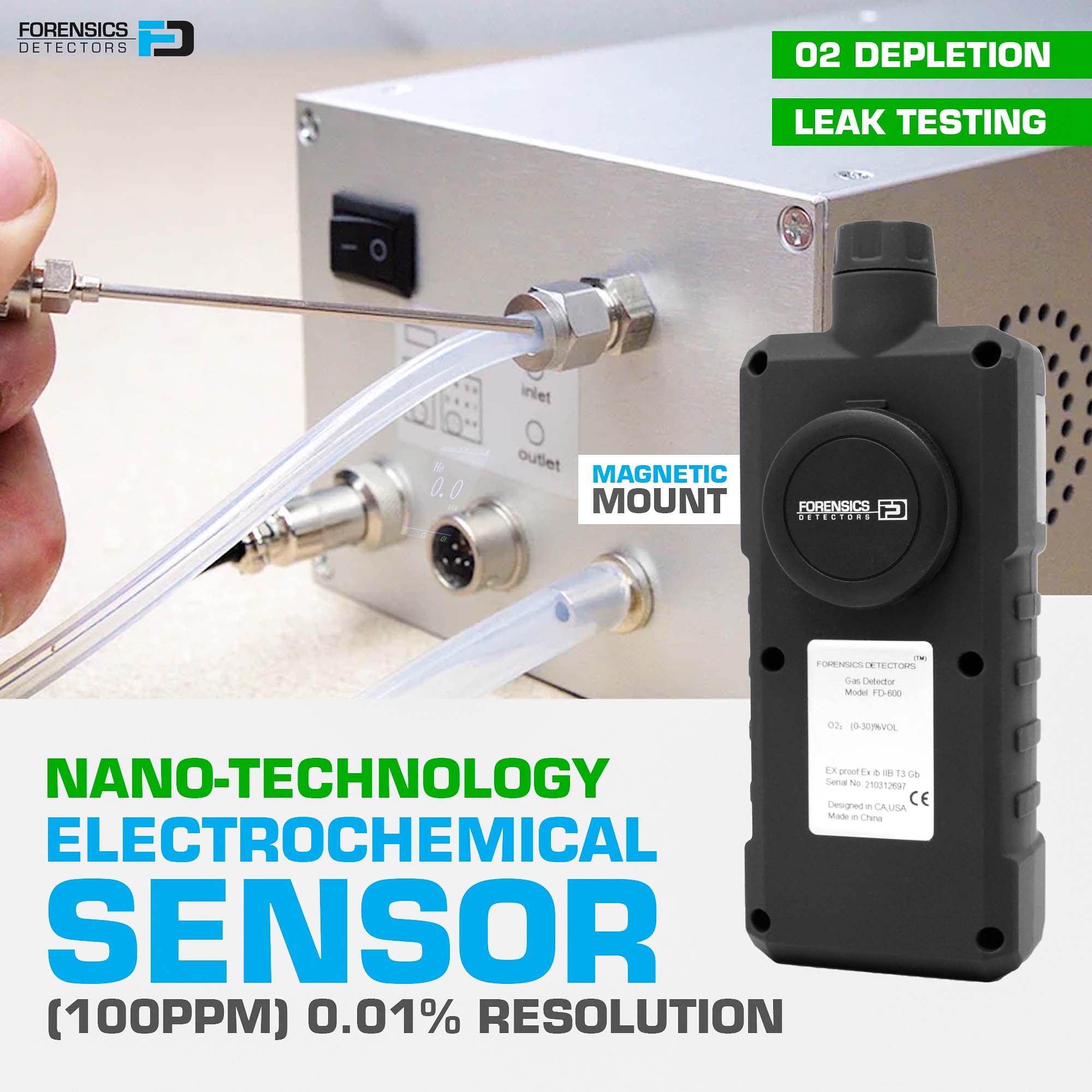 Nitrogen Gas Detector | Analyzer for N2 Leaks