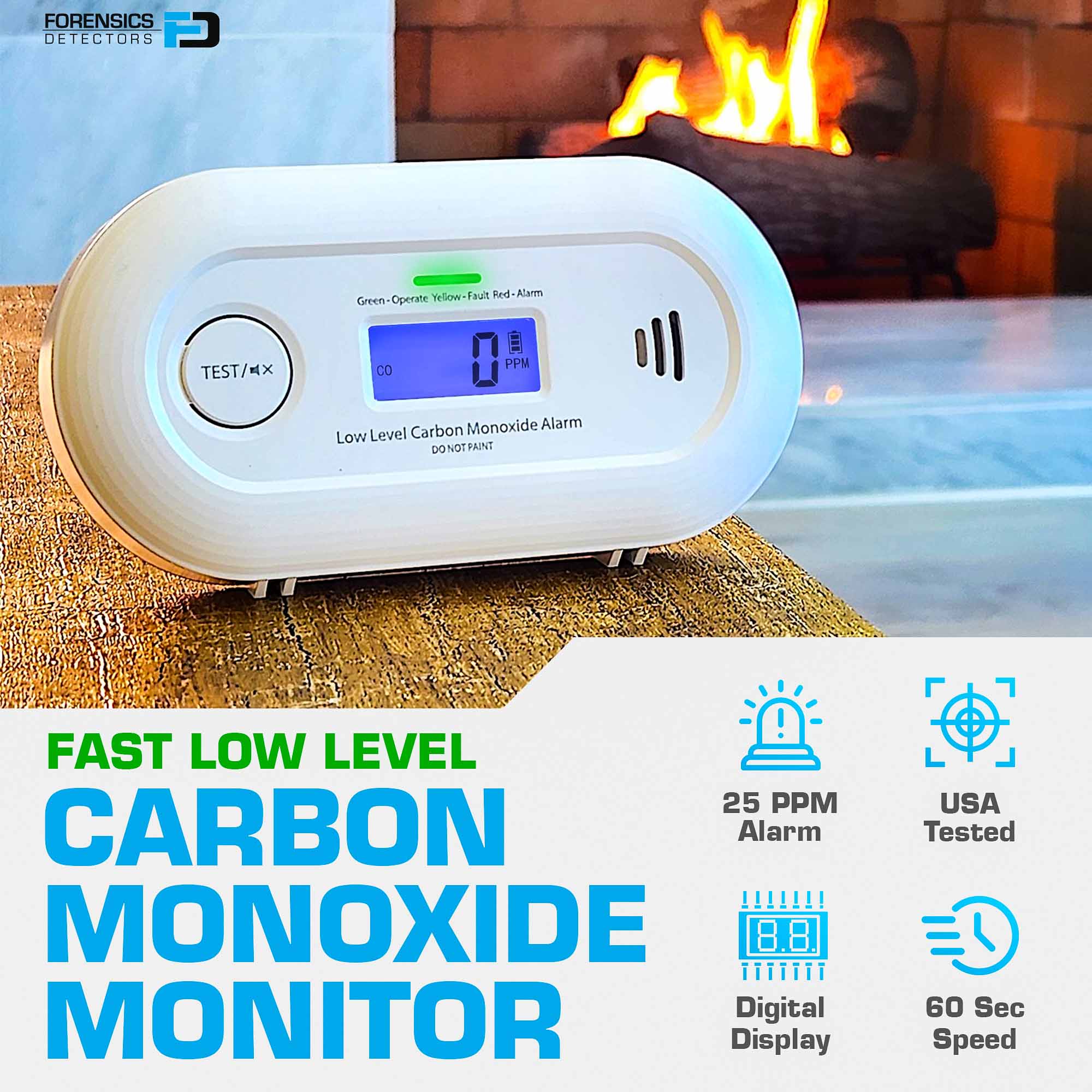 Low Level CO Monitor | WiFi Remote Detection