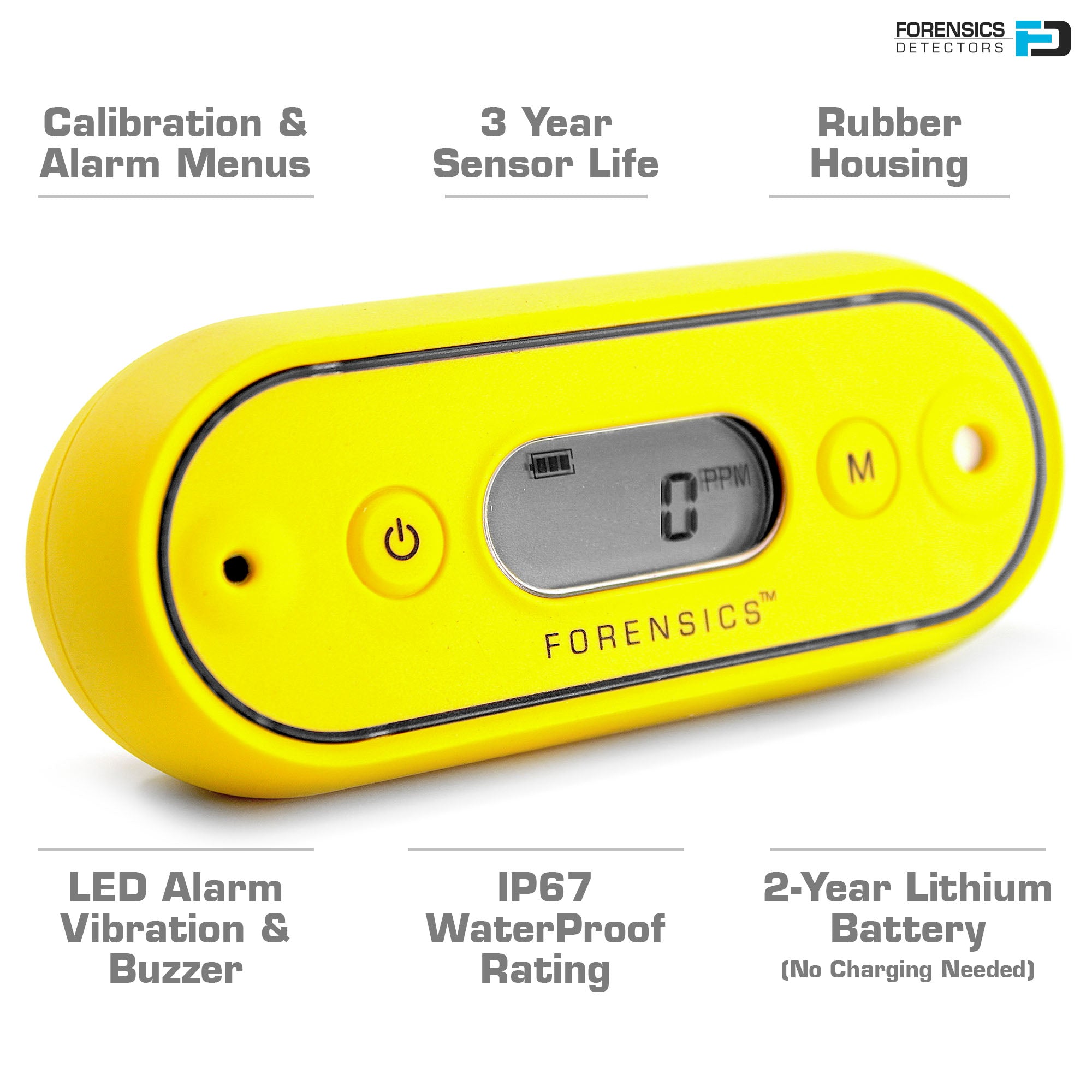 H2S Monitor | Waterproof | USA NIST Calibration