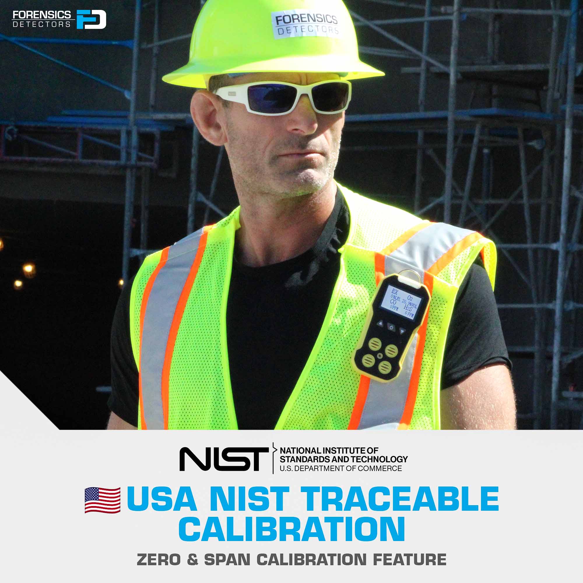 Basic 4 Gas Detector & Pump | USA NIST Calibration