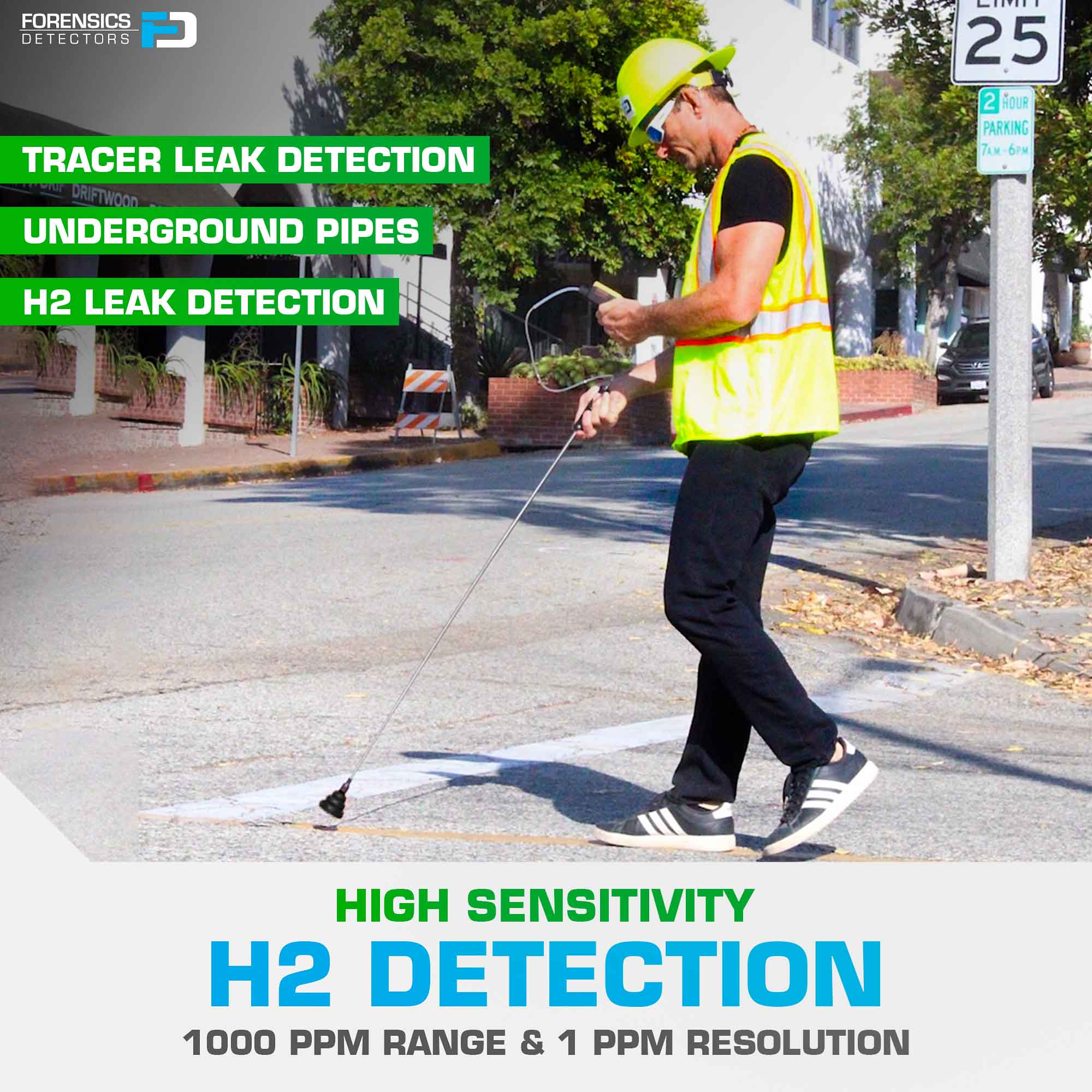 Hydrogen Gas Leak Detector | USA NIST Calibration