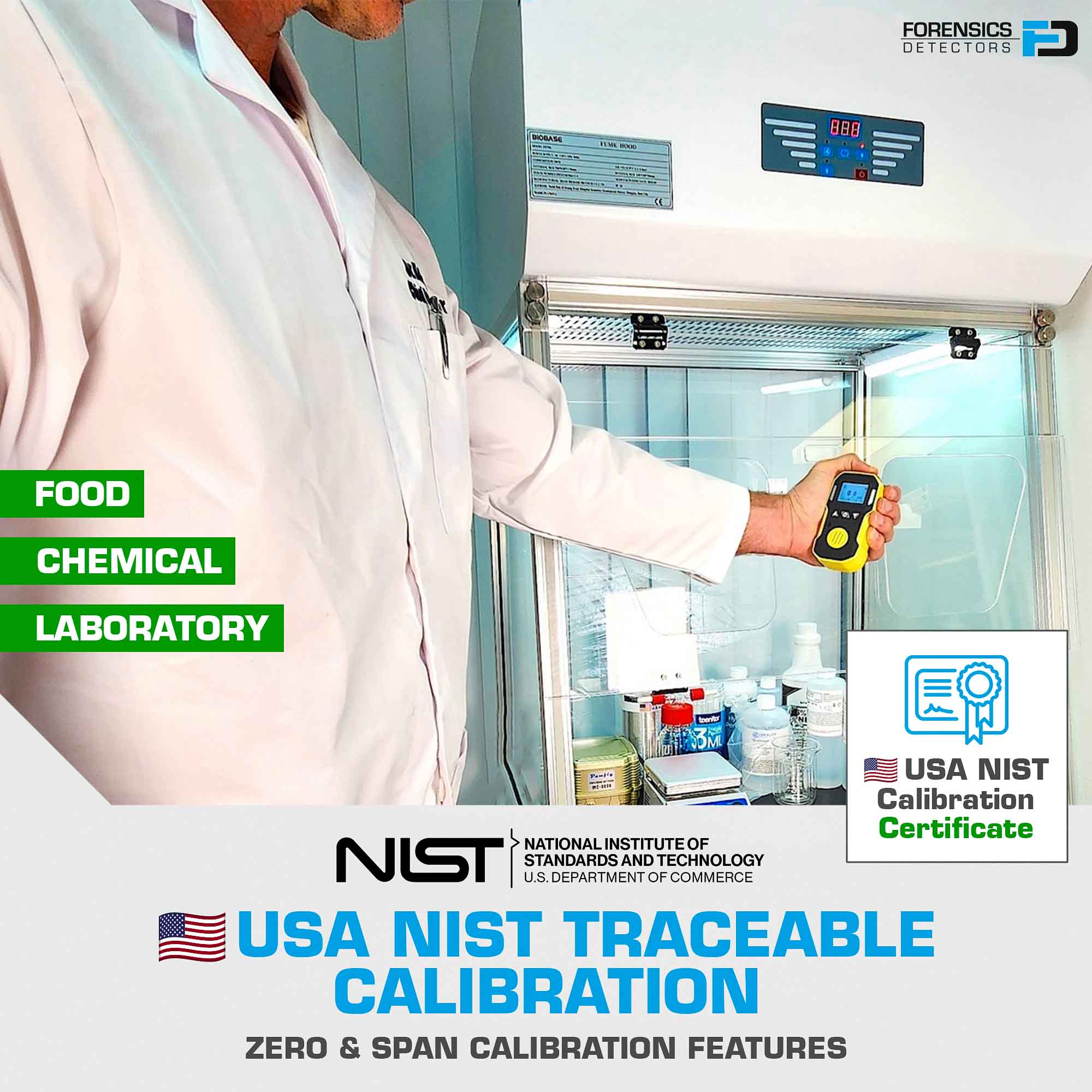 Ethylene Detector | USA NIST Calibration