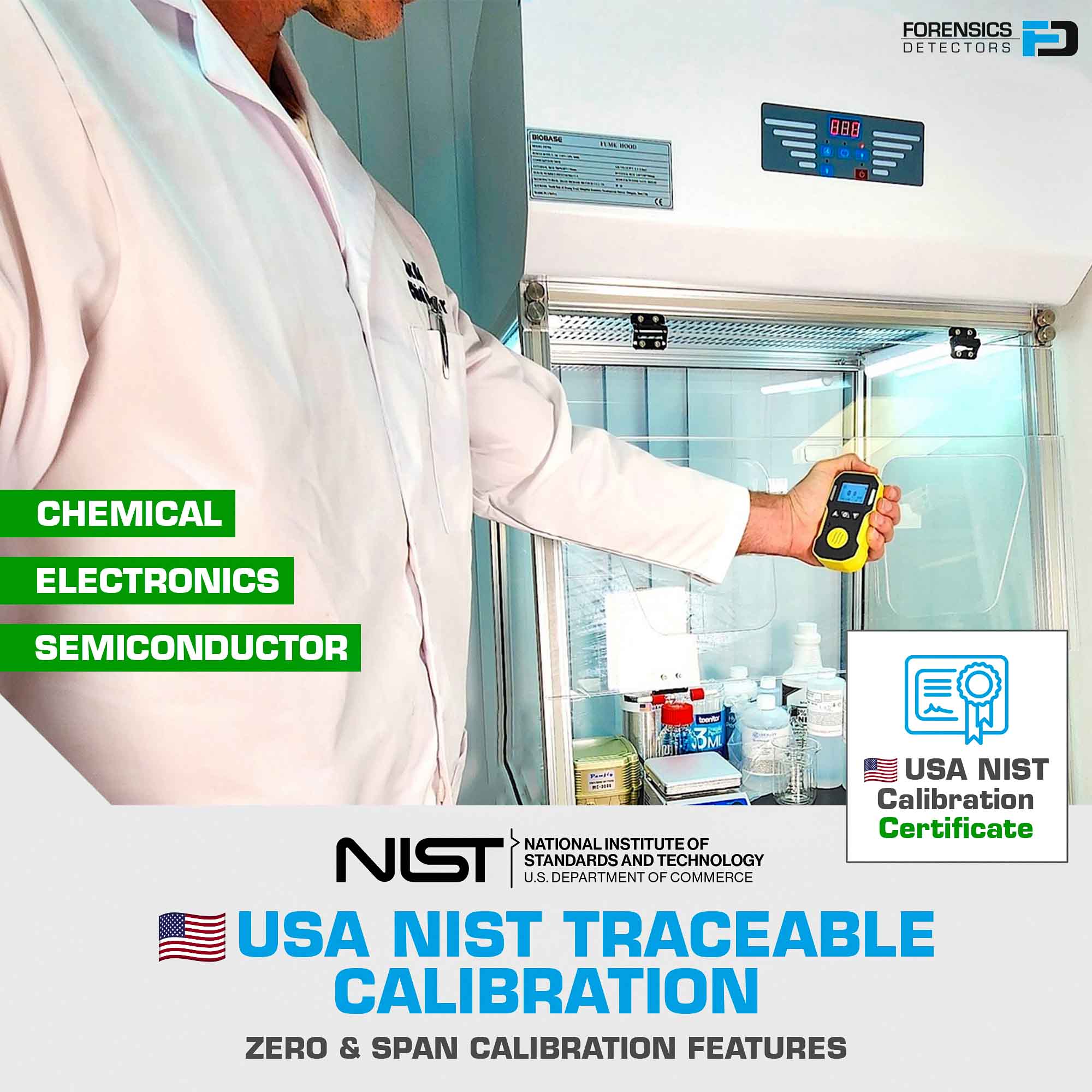 Silane Gas Detector | USA NIST Calibration