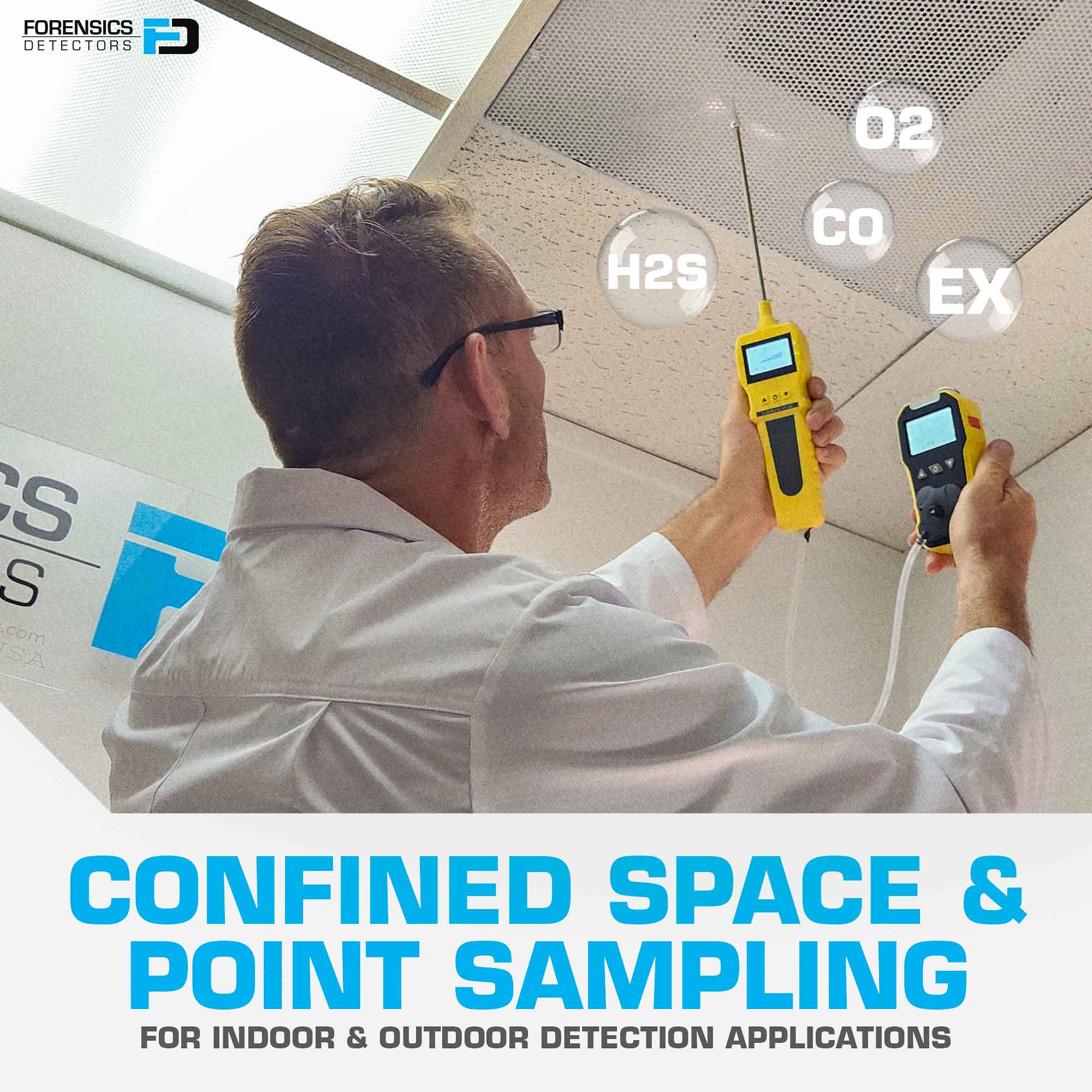 Basic 4 Gas Detector & Pump | USA NIST Calibration