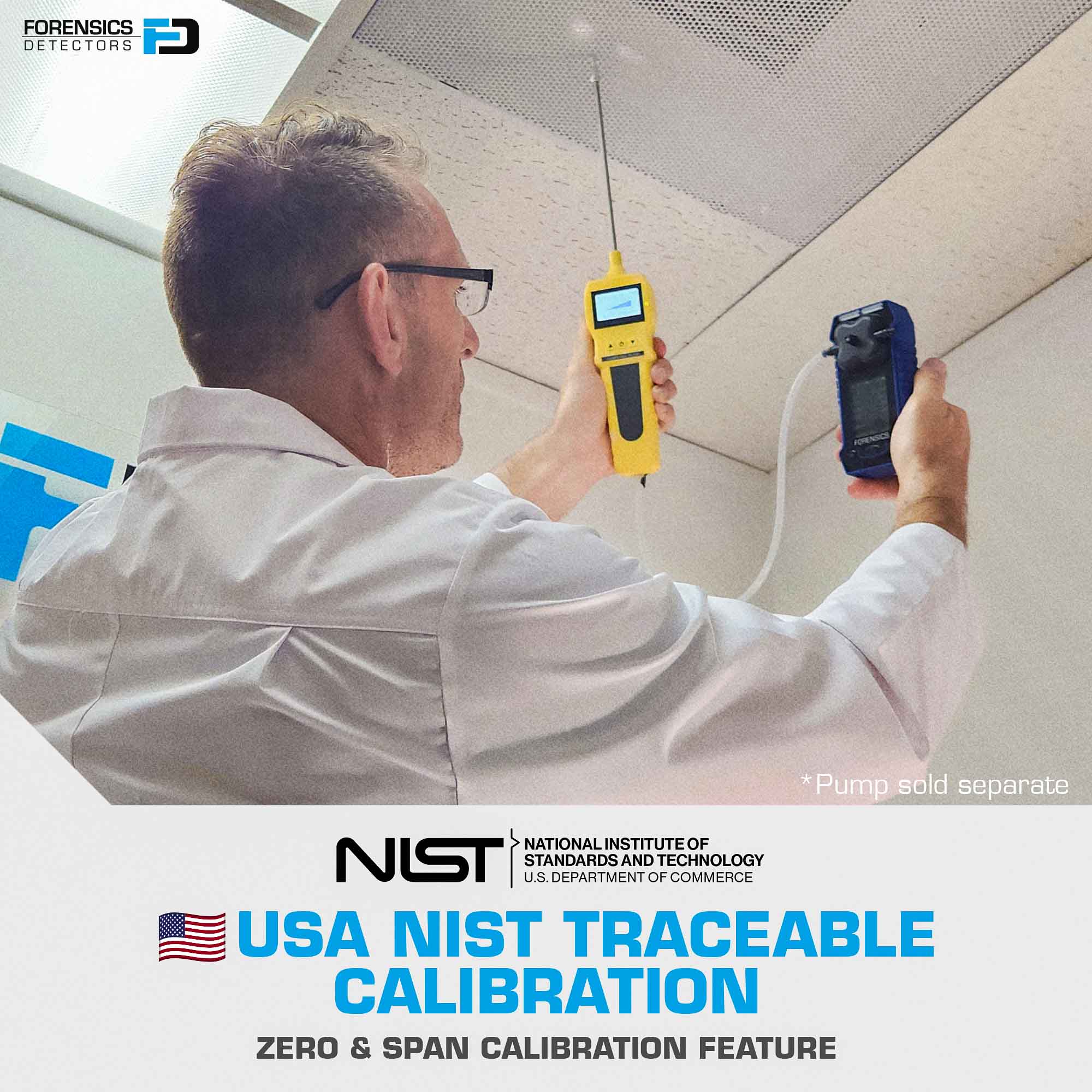 Multigas Detector | Professional | USA NIST Calibration