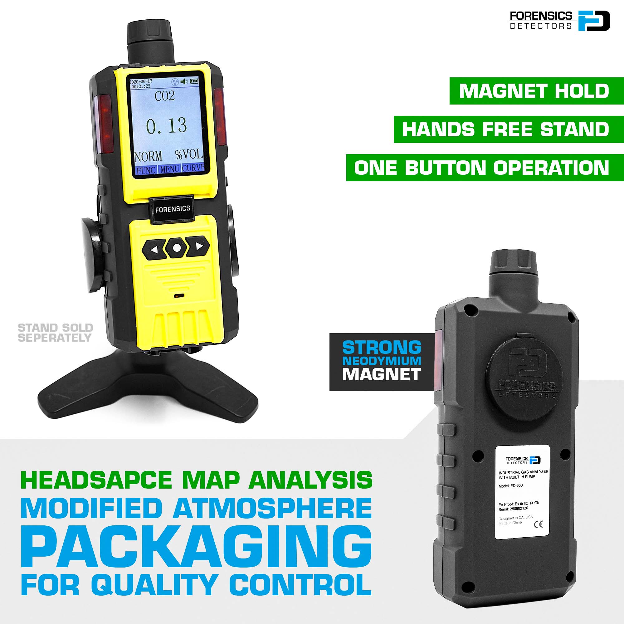 Headspace Analyzer | Carbon Dioxide | 0 - 100% |