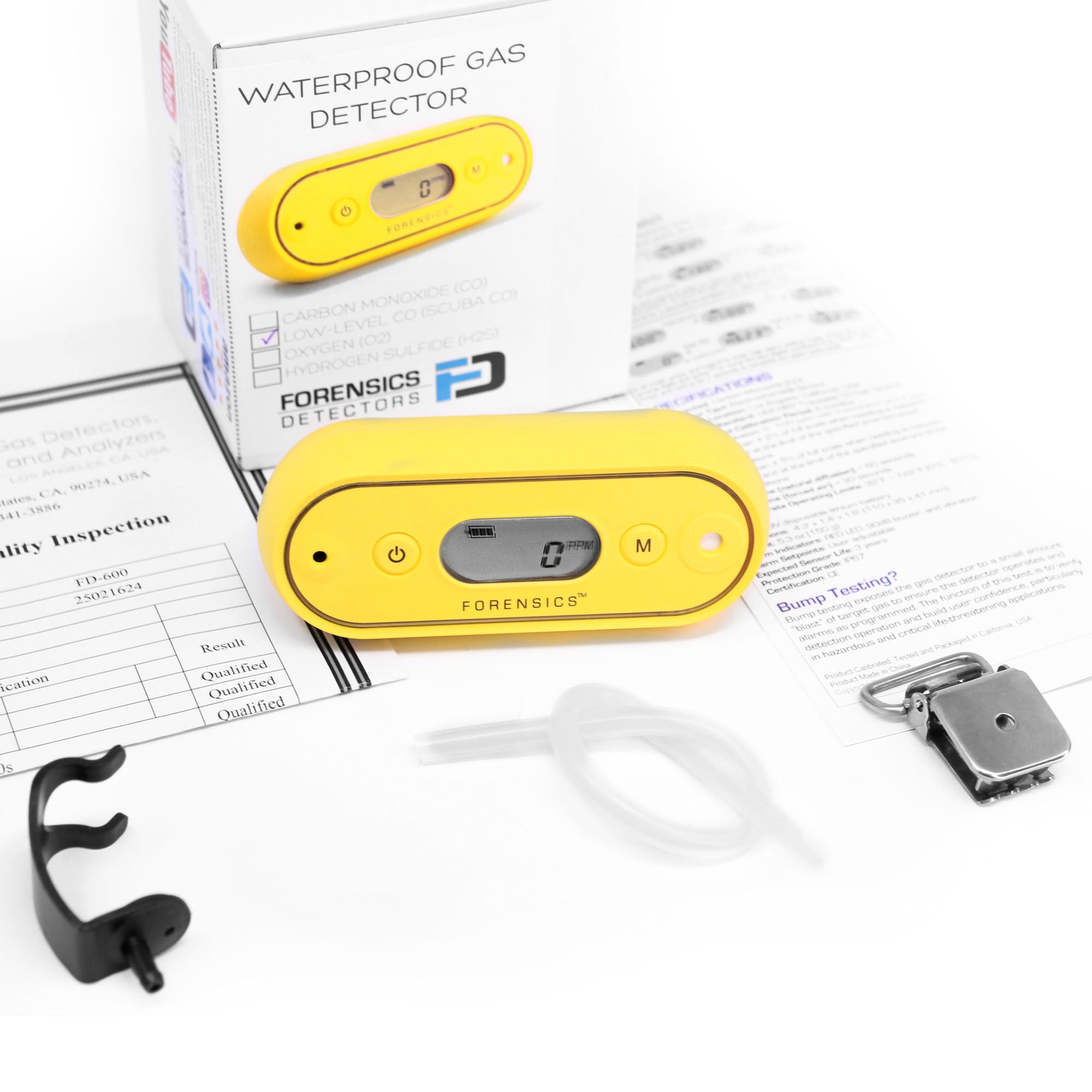 Carbon Monoxide Meter | Waterproof | USA NIST Calibration