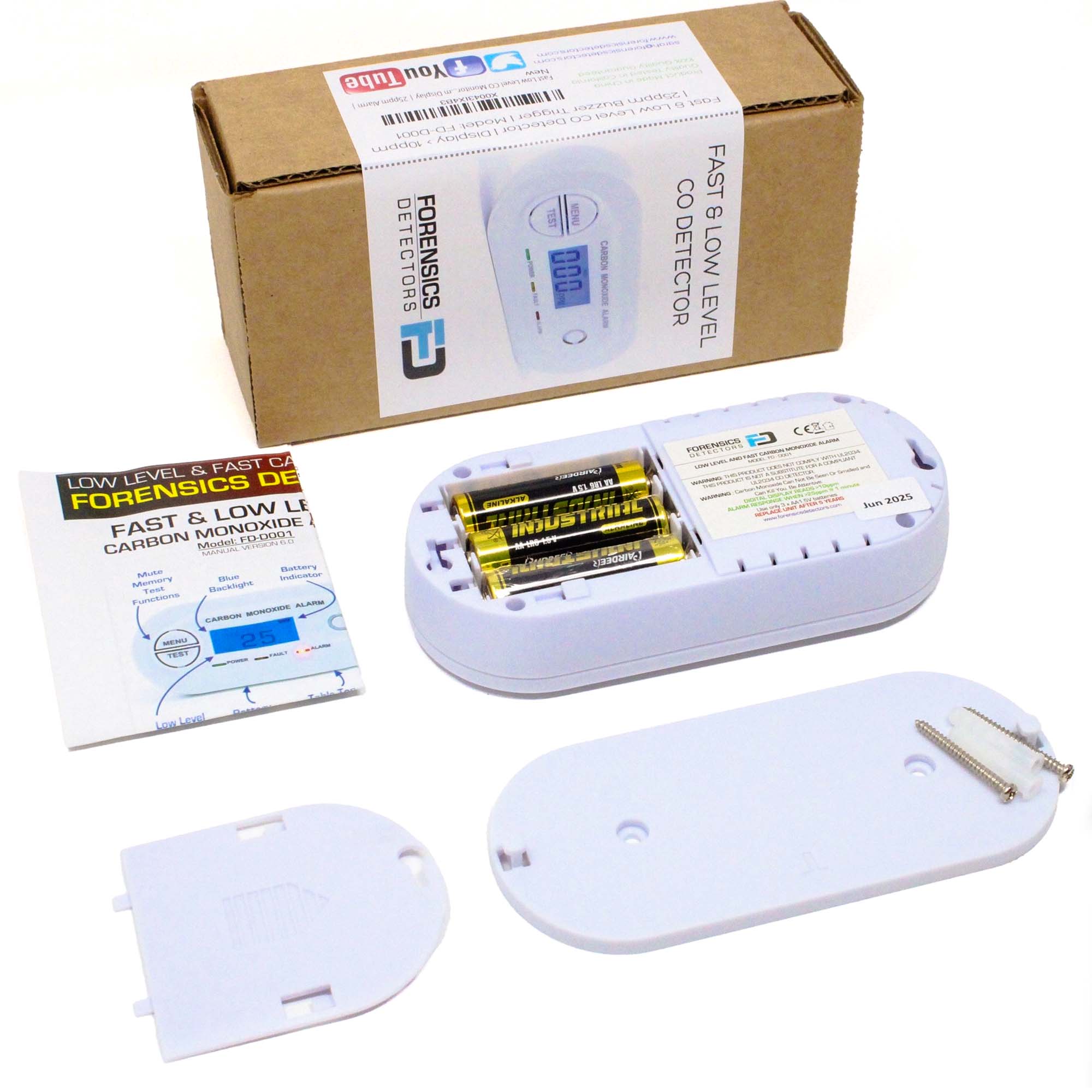 Fast Low Level CO Monitor (White)