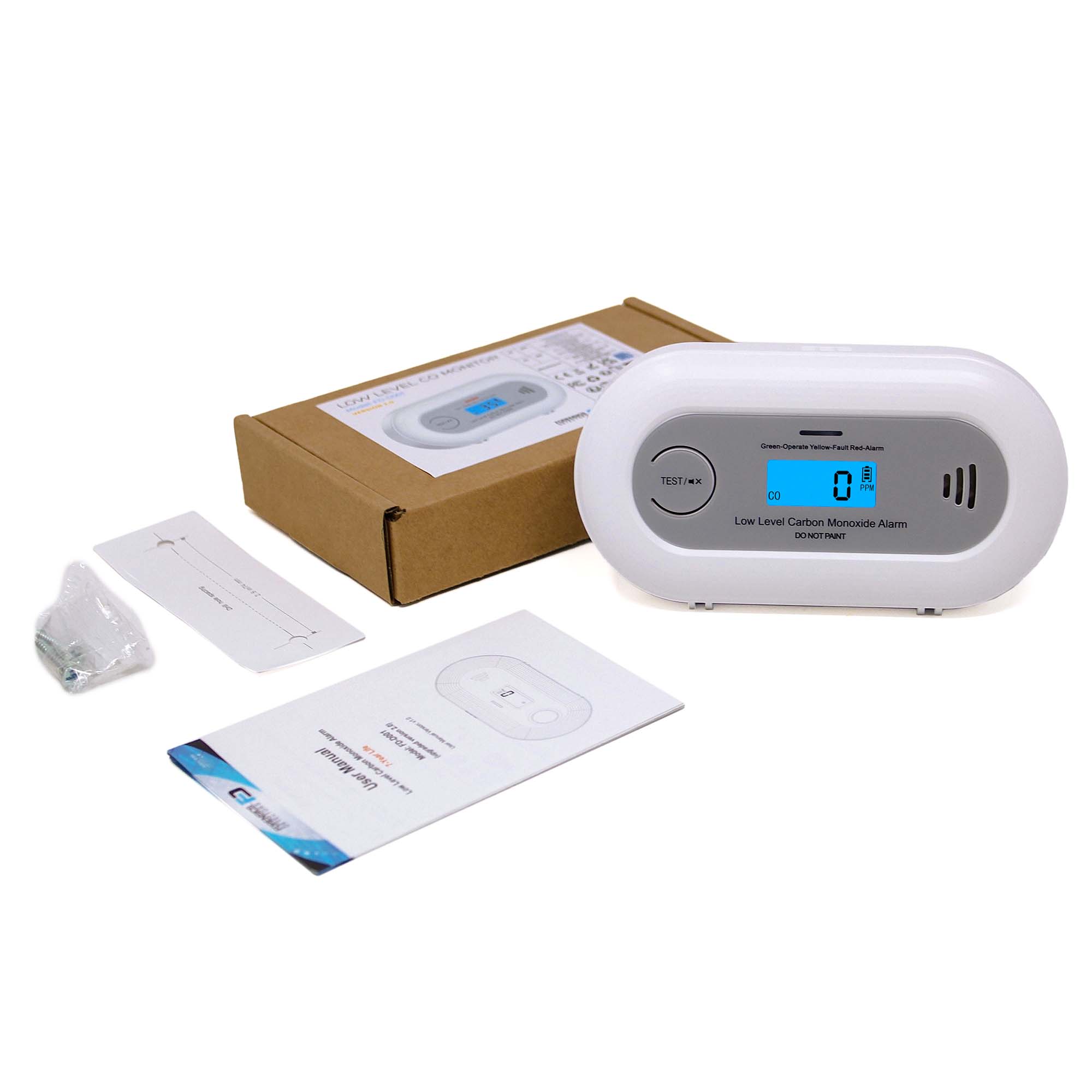 Fast Low Level CO Monitor | 7-Year Life | 10 ppm | Version 2.0