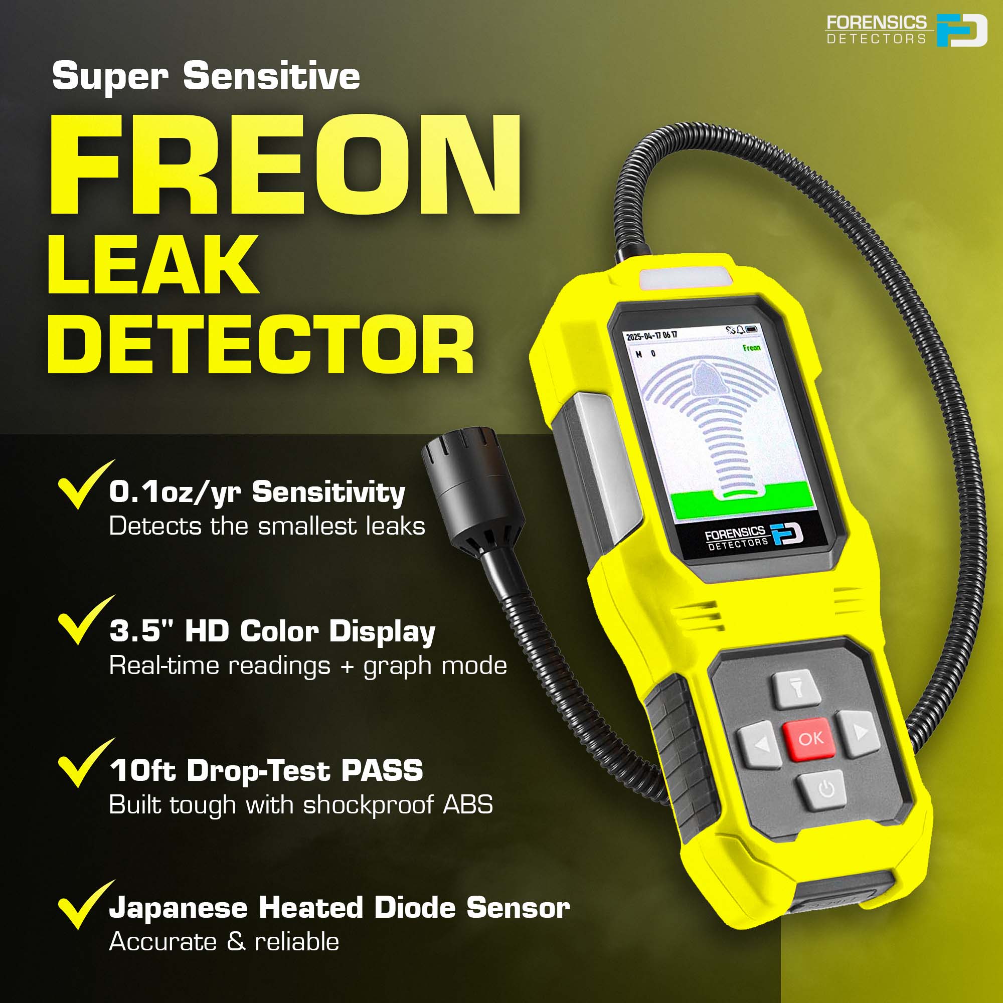 Freon Leak Detector | Refrigerant & Halogen | Auto & HVAC