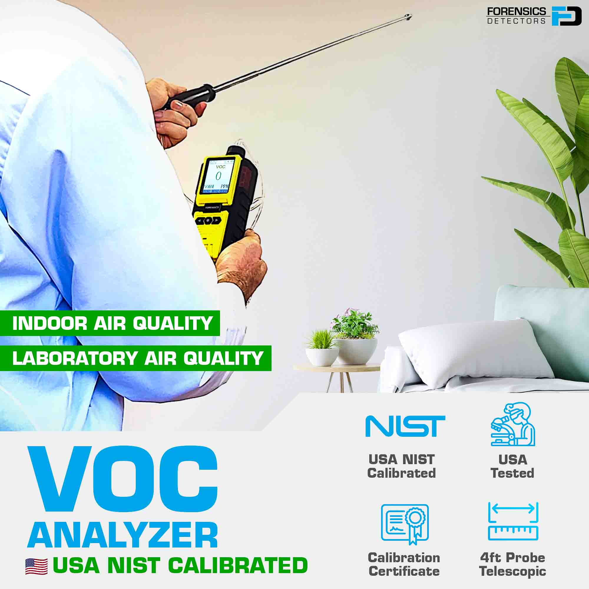 VOC Analyzer | USA NIST Calibration