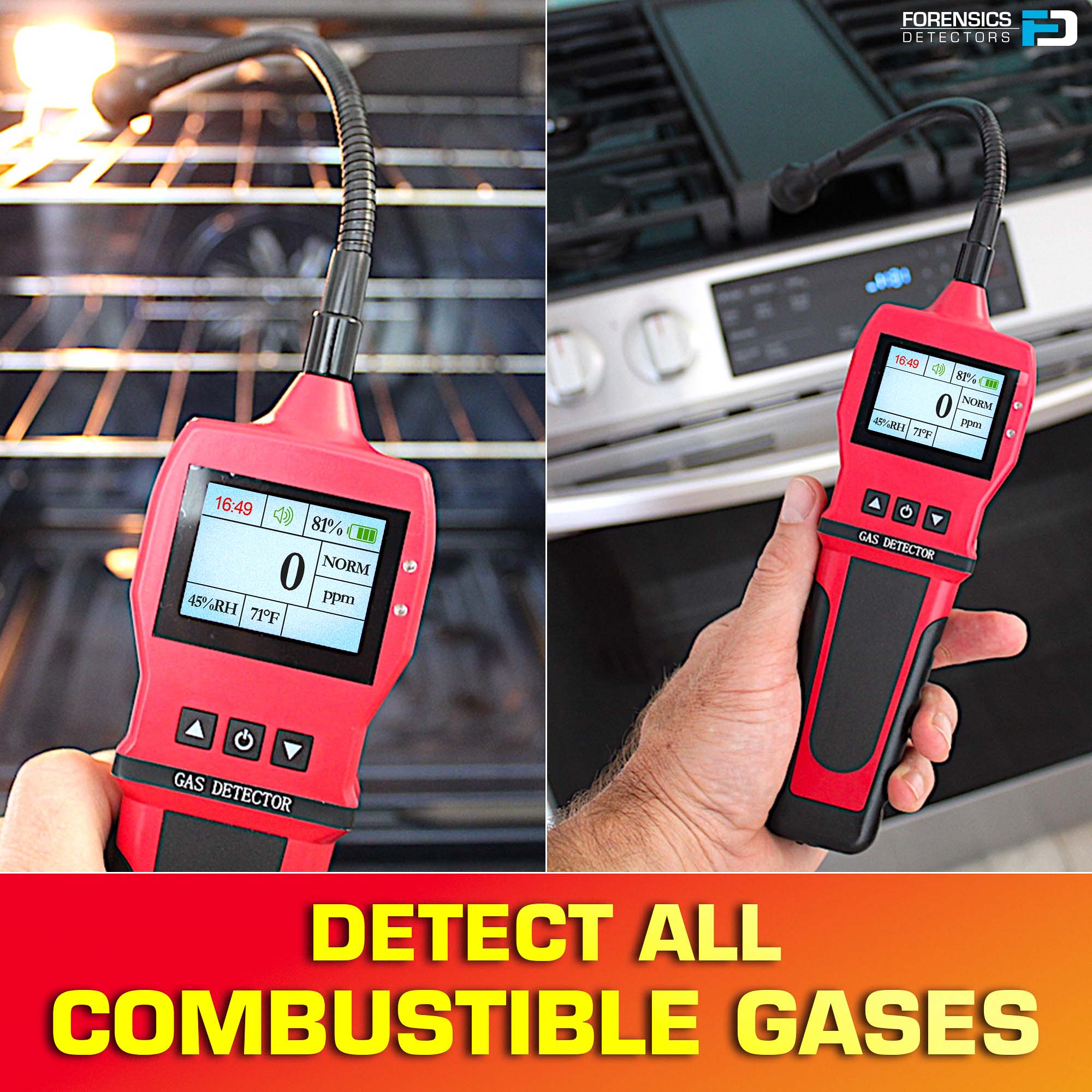 Gas Leak Detector | Combustibles | Red