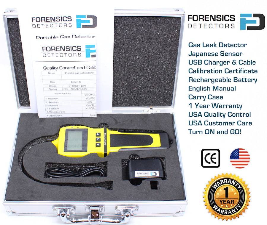 Gas Leak Detector | Sewer, Propane & Combustibles | Yellow