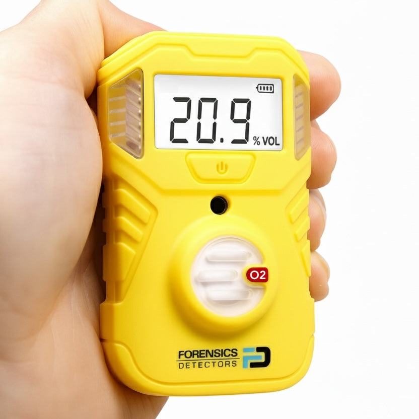 Oxygen Detector | OSHA Alarms | 2-Year Battery Life | Disposable
