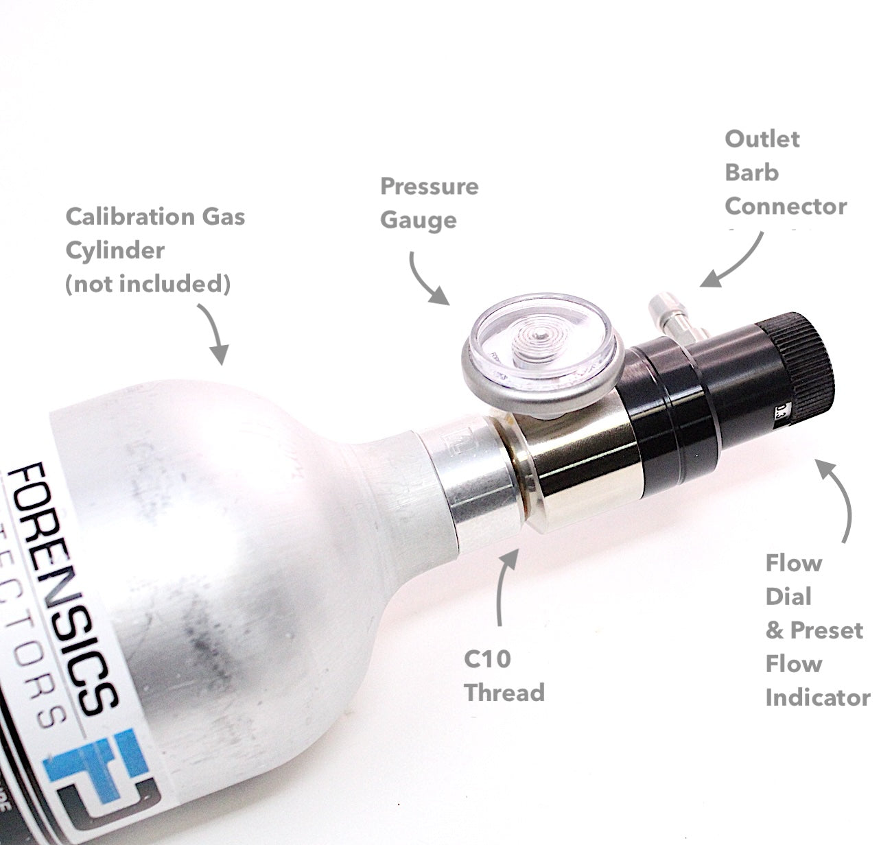 Gas Regulator | Adjustable Preset Flows | C10
