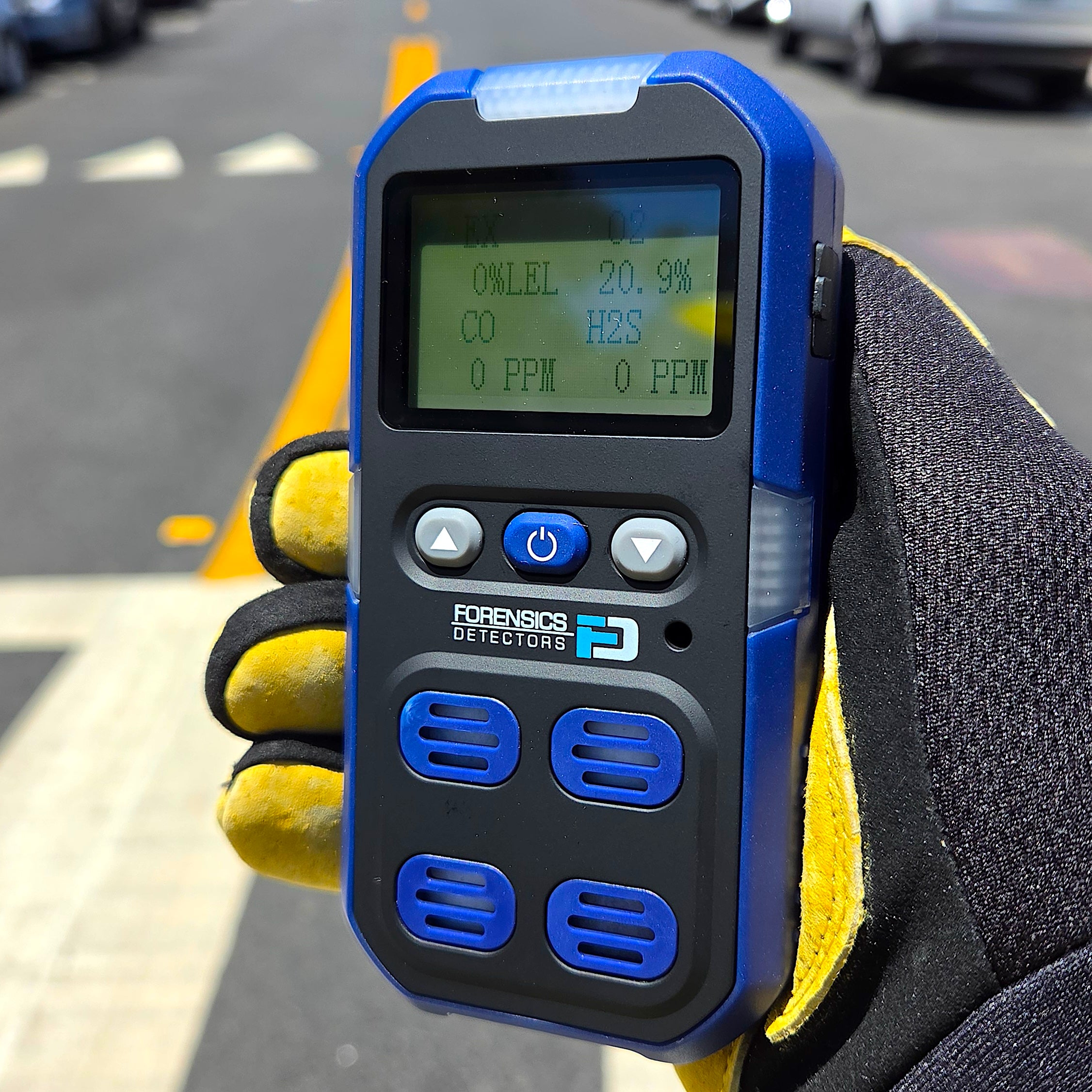 4 Gas Monitor Personal | USA NIST Calibration | Blue