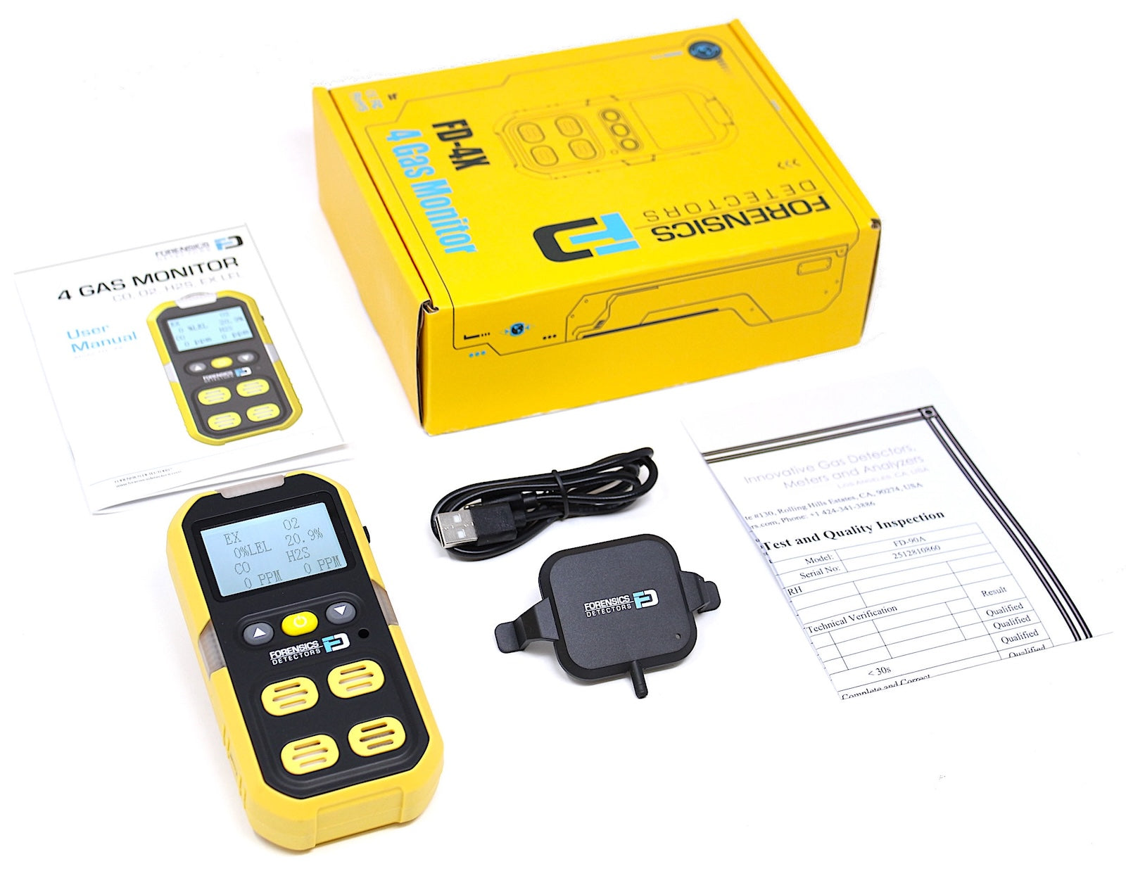 4 Gas Meter for Confined Space | USA NIST Calibration