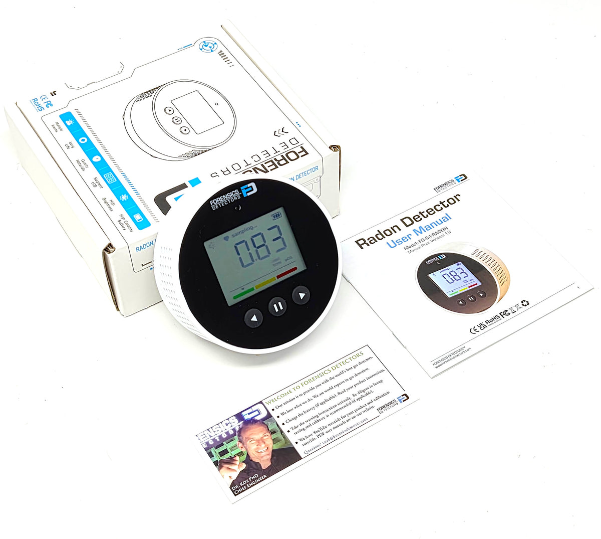 Radon Detector | 355-Days Battery