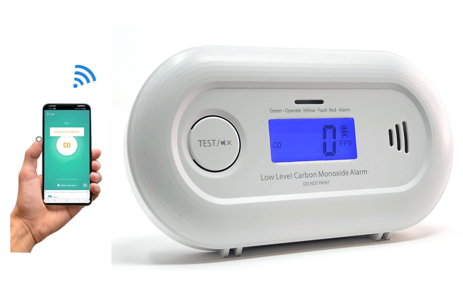 Low Level CO Monitor | WiFi Remote Detection