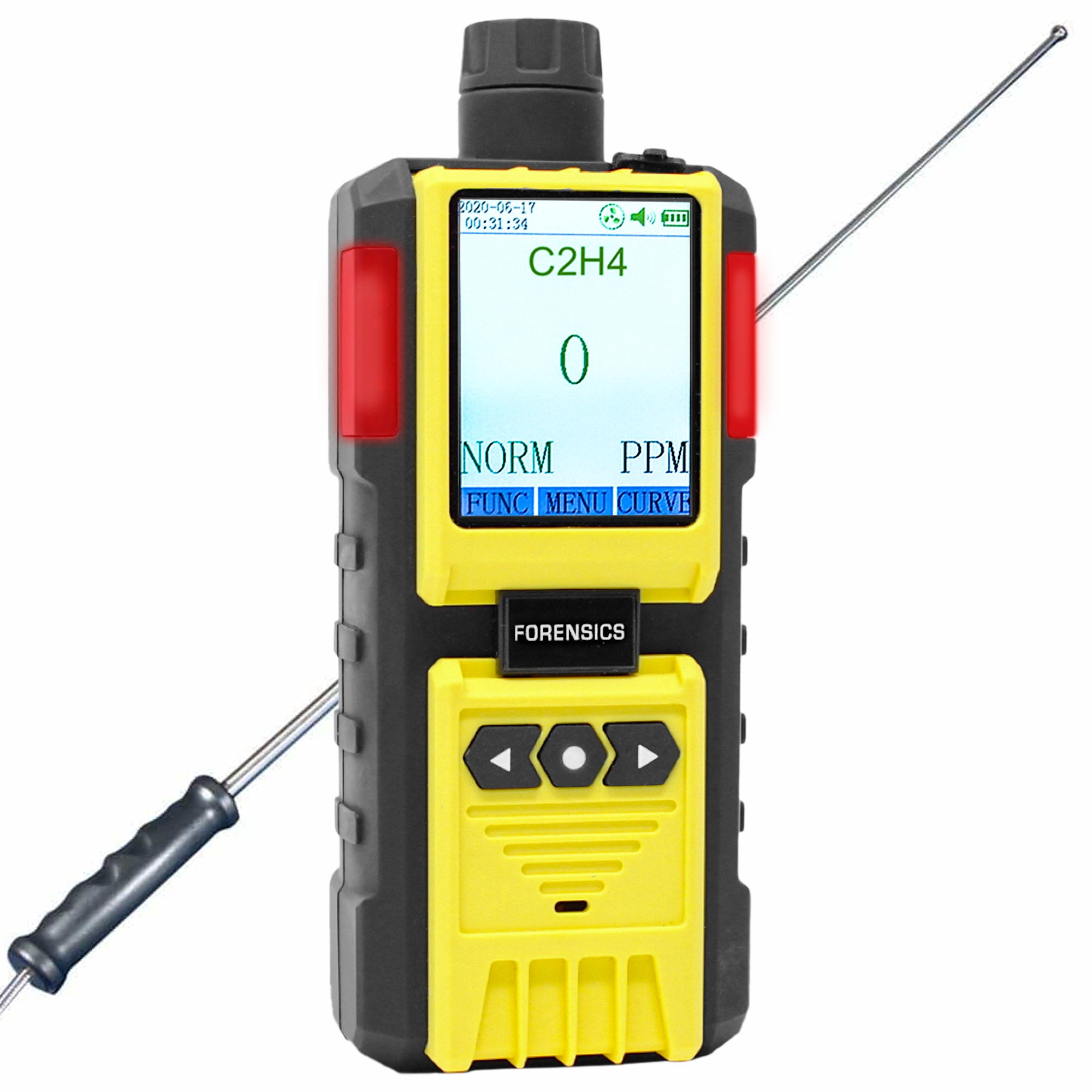 Ethylene Gas Analyzer | 0 - 100ppm | USA NIST Calibration