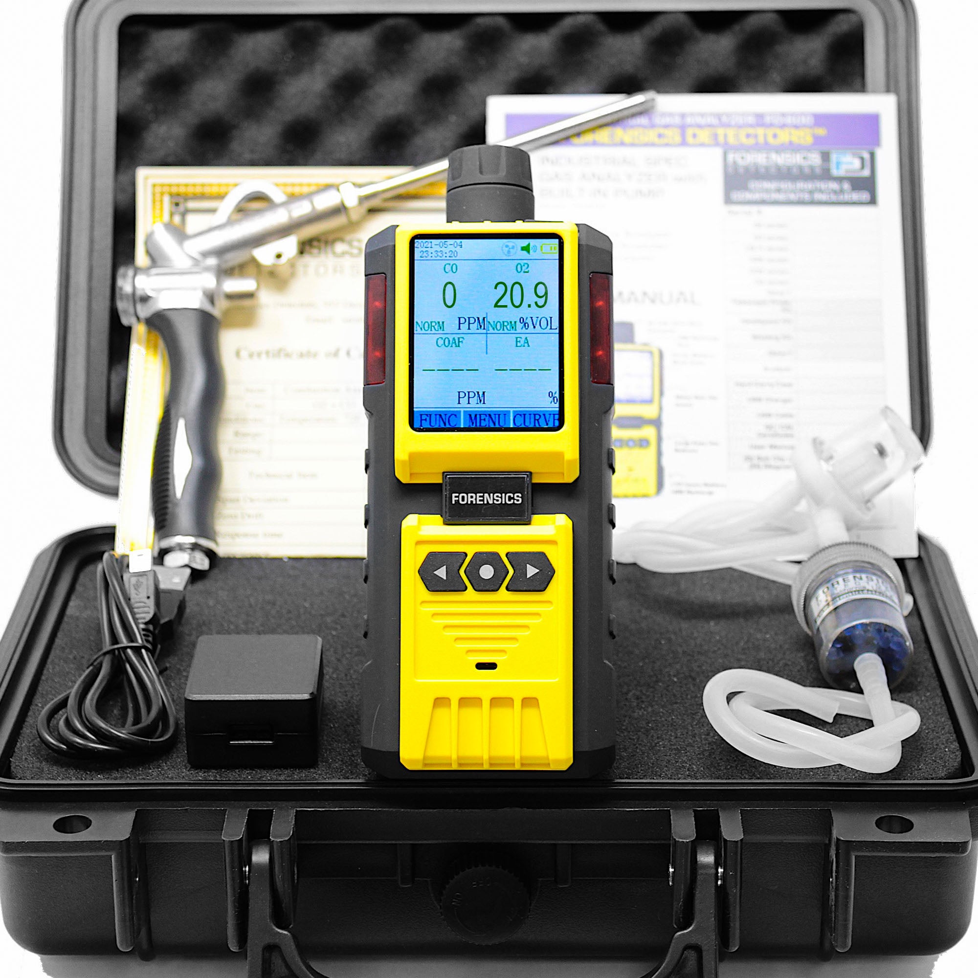 Professional Combustion Analyzer | Monoxor | USA NIST Calibration