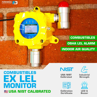 Combustibles Detector EX LEL | Wall Mount | USA NIST Calibration