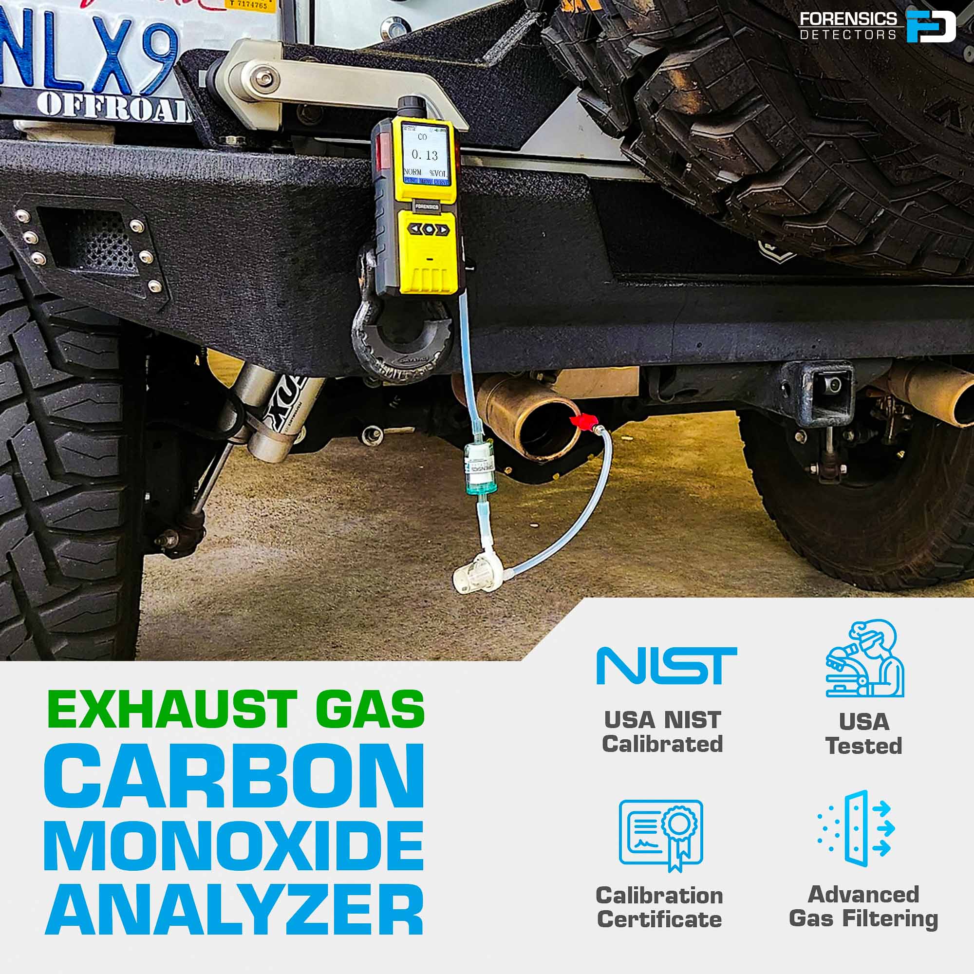 Exhaust Gas Analyzer Carbon Monoxide | Monoxor | Motorcycle, Forklift, Car
