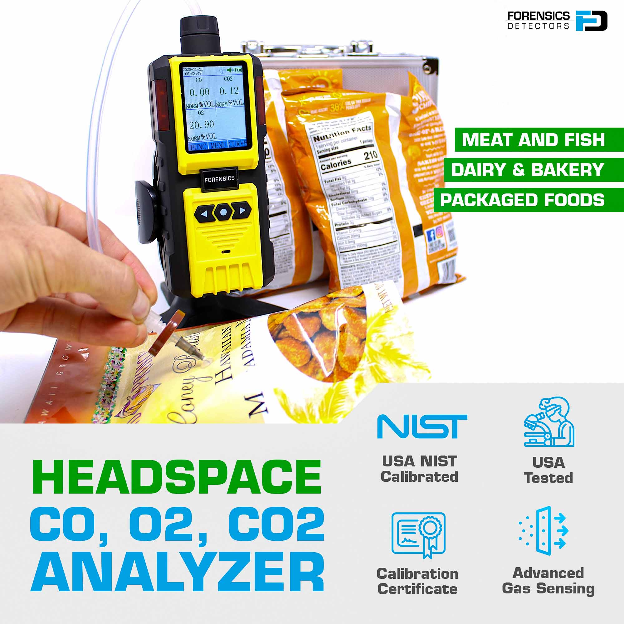 Headspace Analyzer | CO, O2, CO2