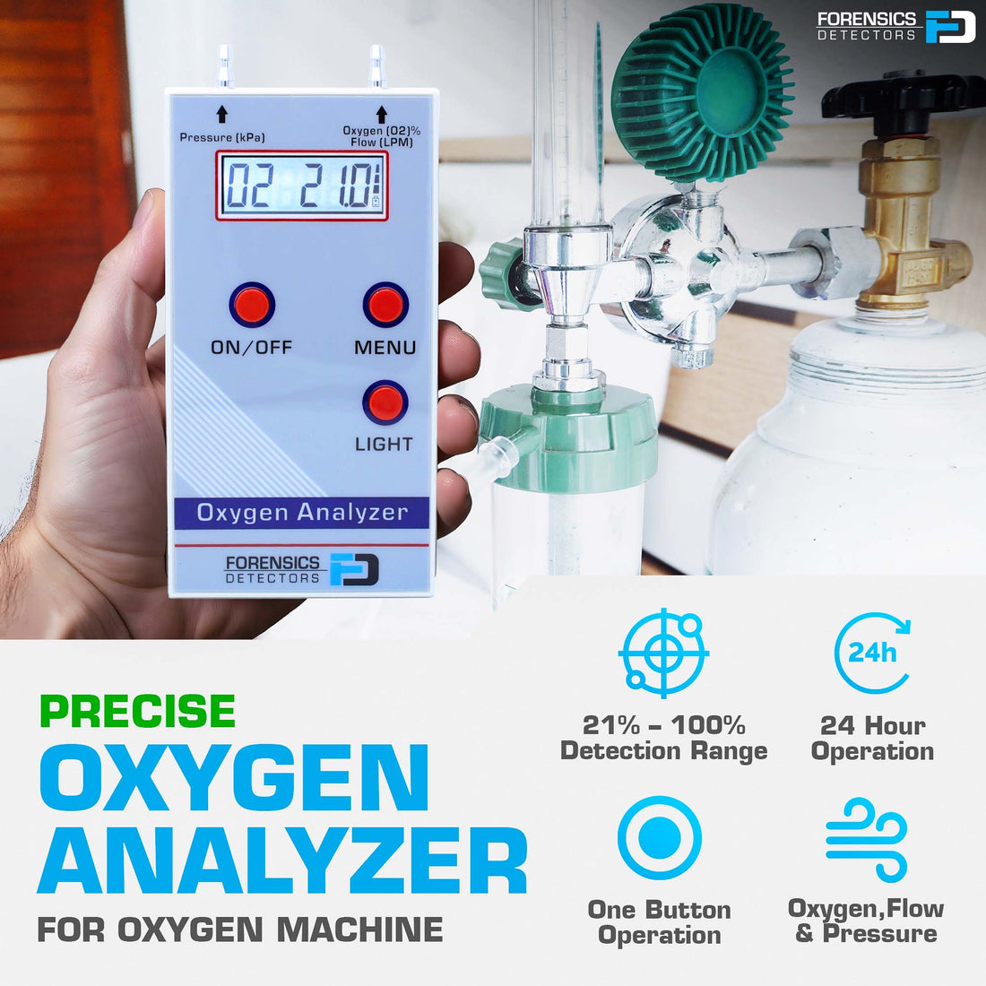 O2 Analyzer Instrument Oxygen Analyzer for Oxygen Concentrators