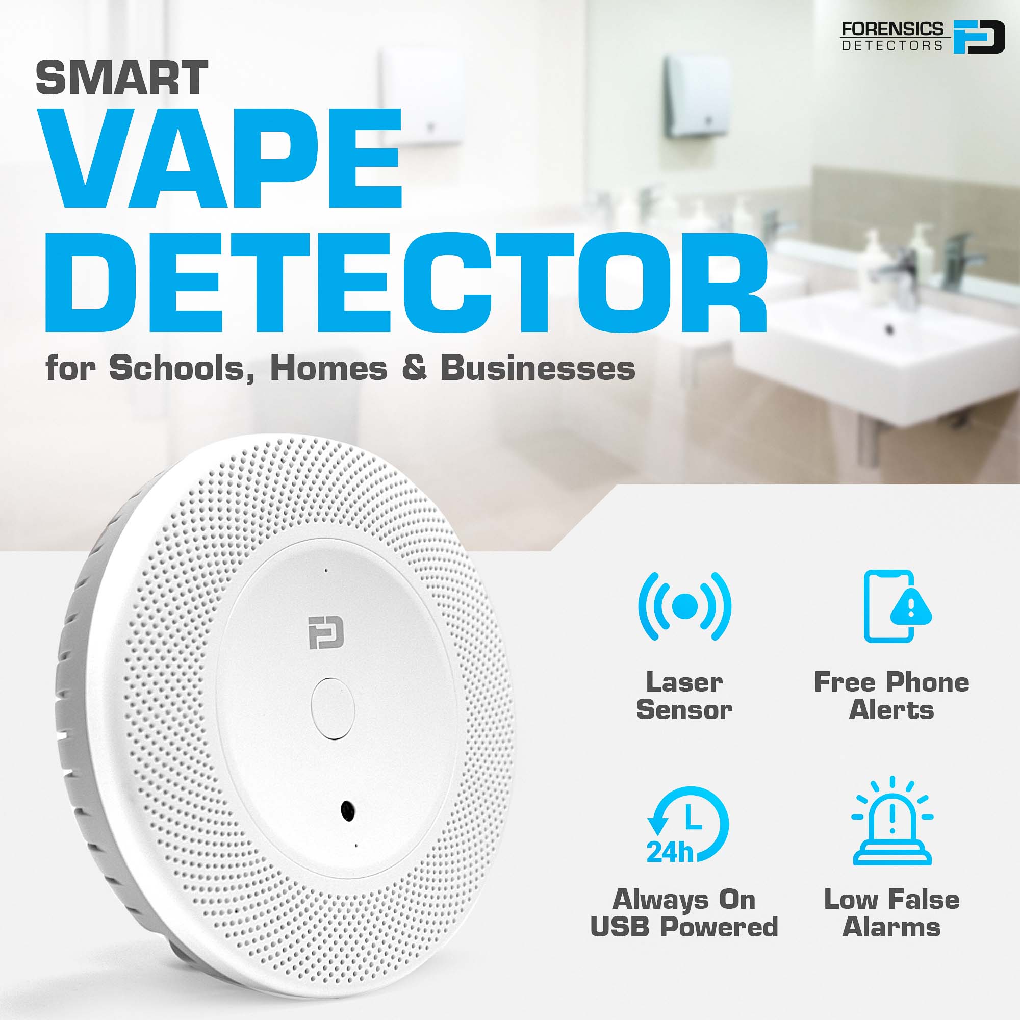 Vape Detector for Schools, Hotels, Home