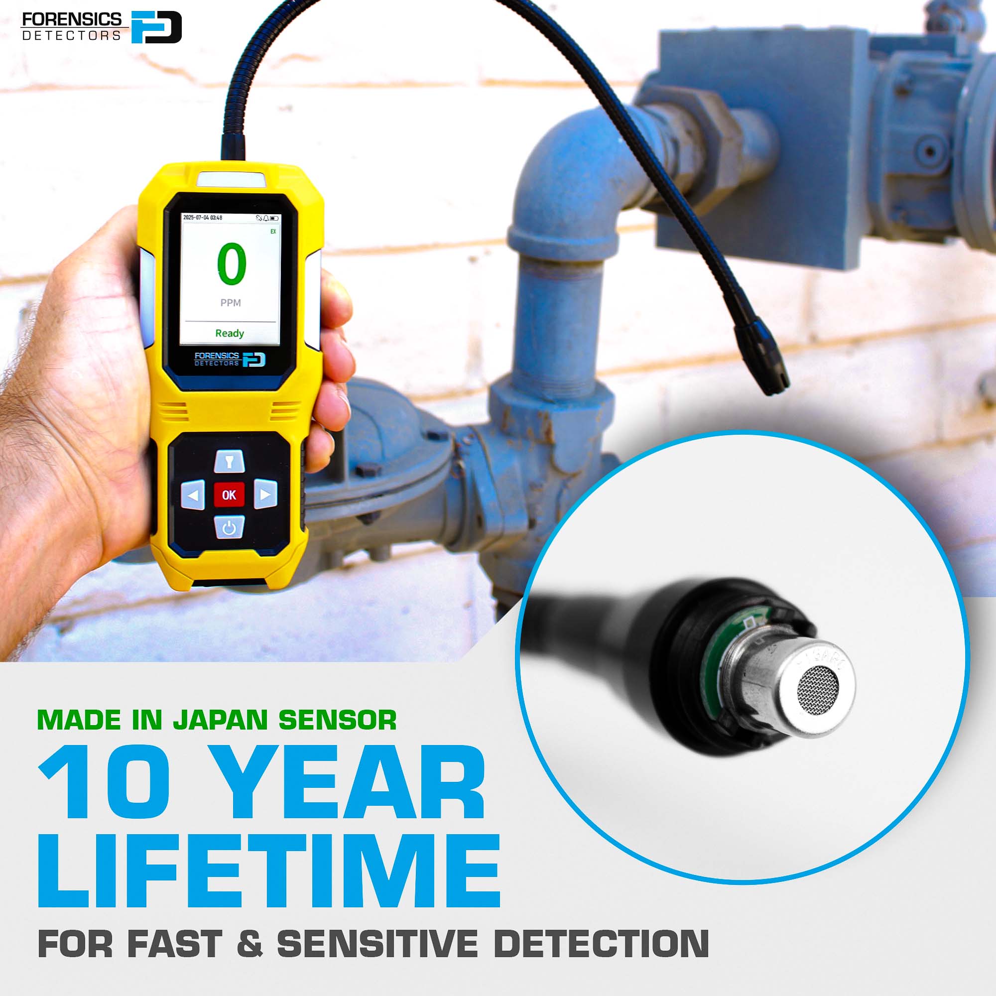 Sewer Gas Leak Detector