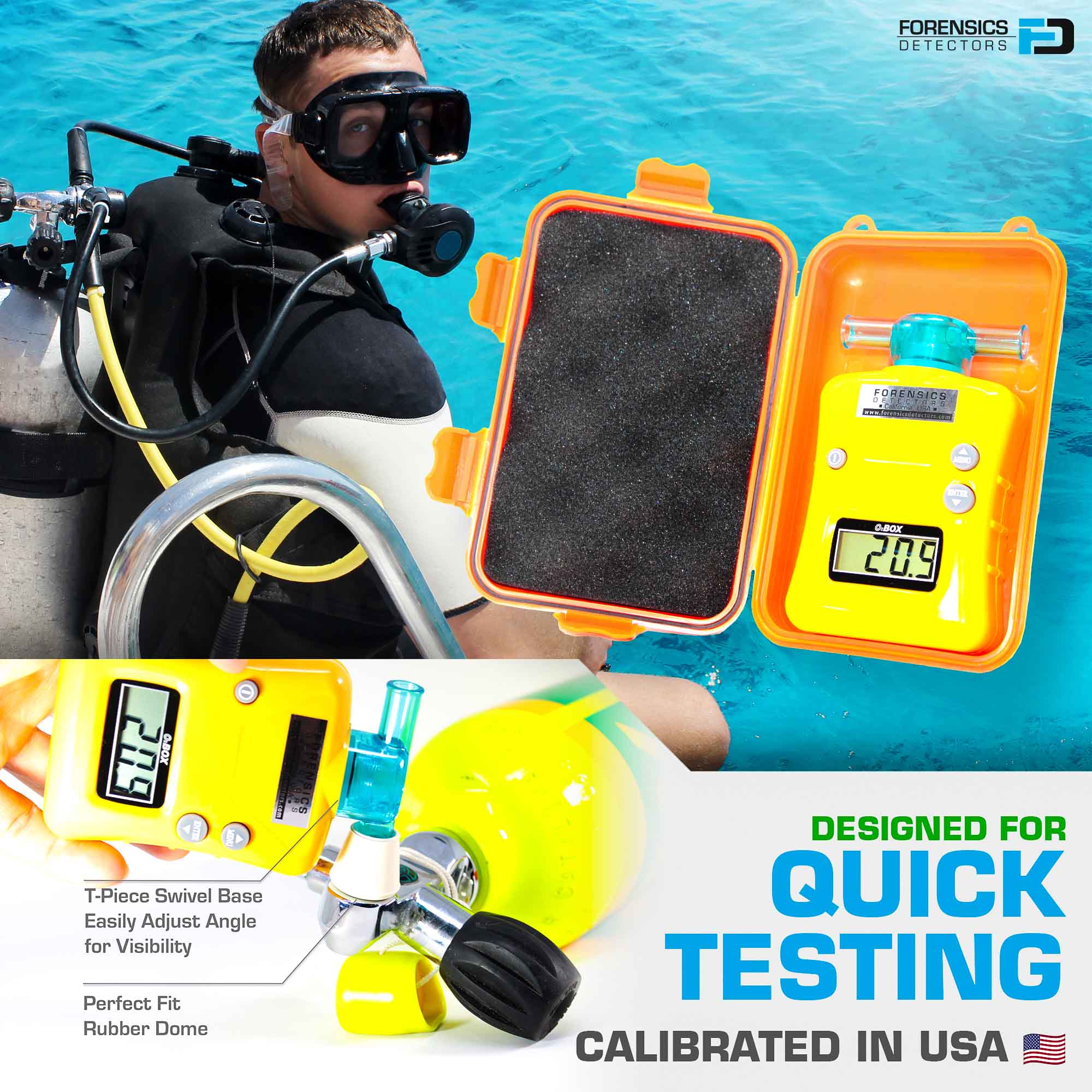 OXYGEN Analyzer | Scuba, Diving & Purity | 0 - 100% |