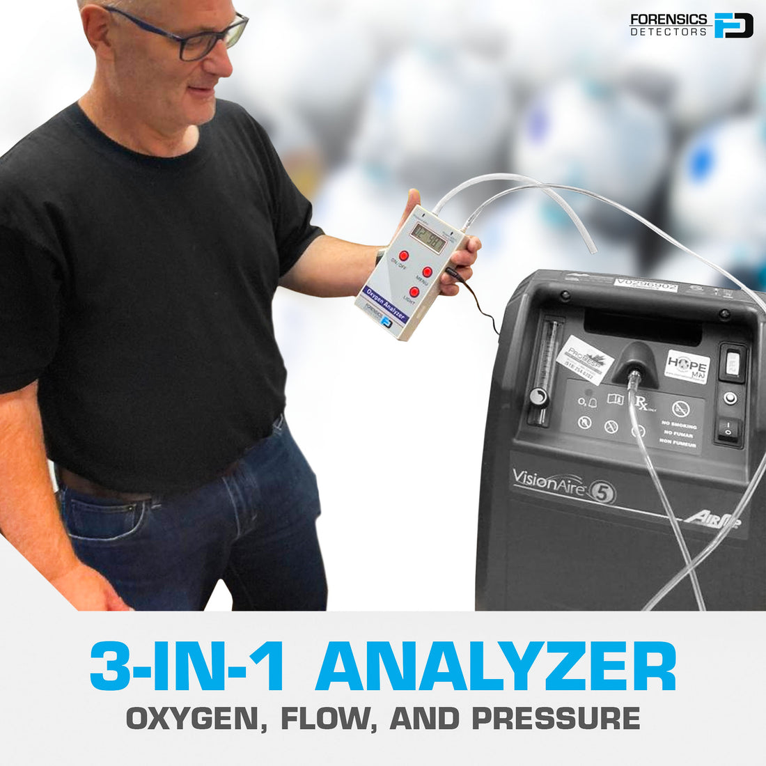 O2 Analyzer Lab Oxygen Analyzer for Oxygen Concentrators