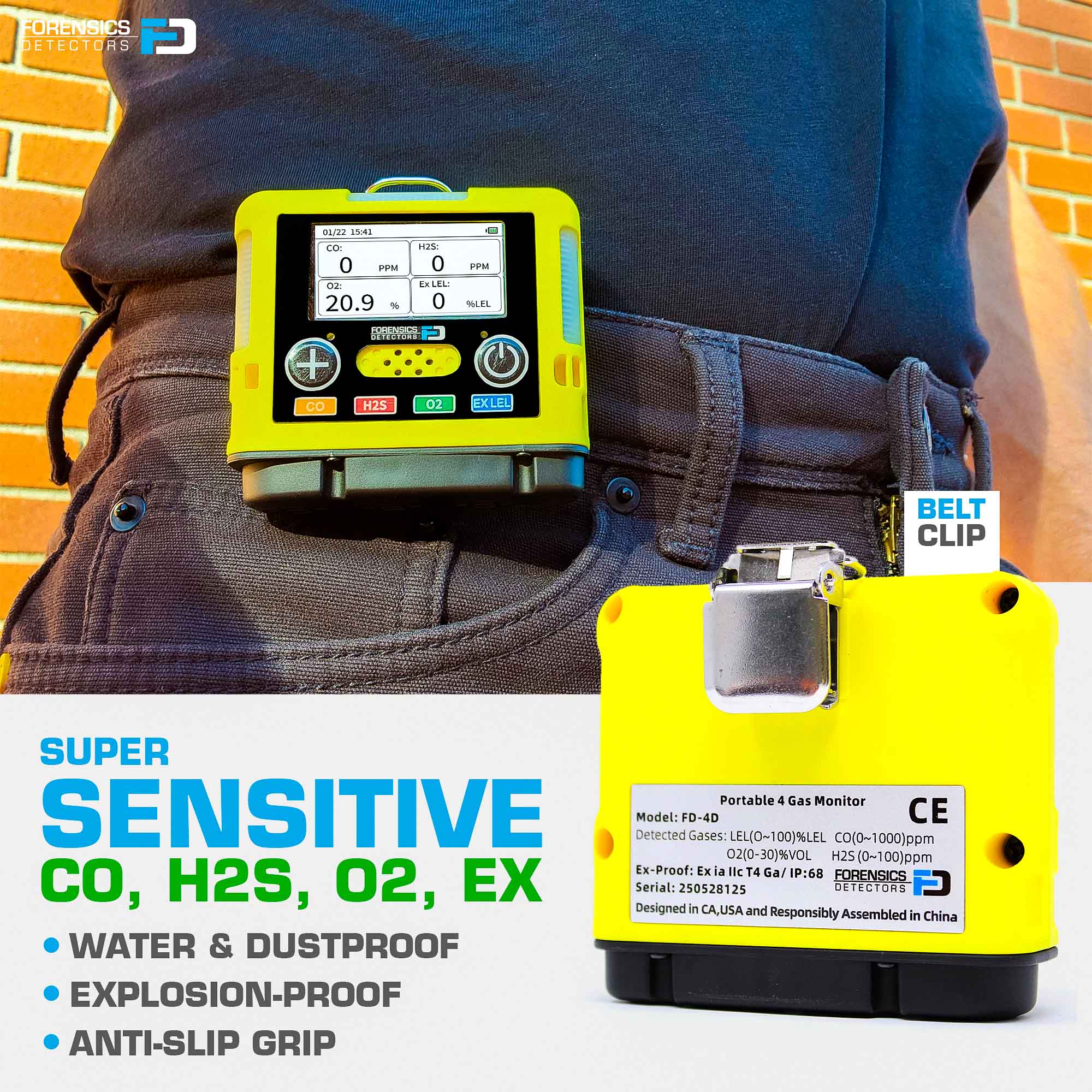 Monitor gazu | Mini | kalibracja USA NIST