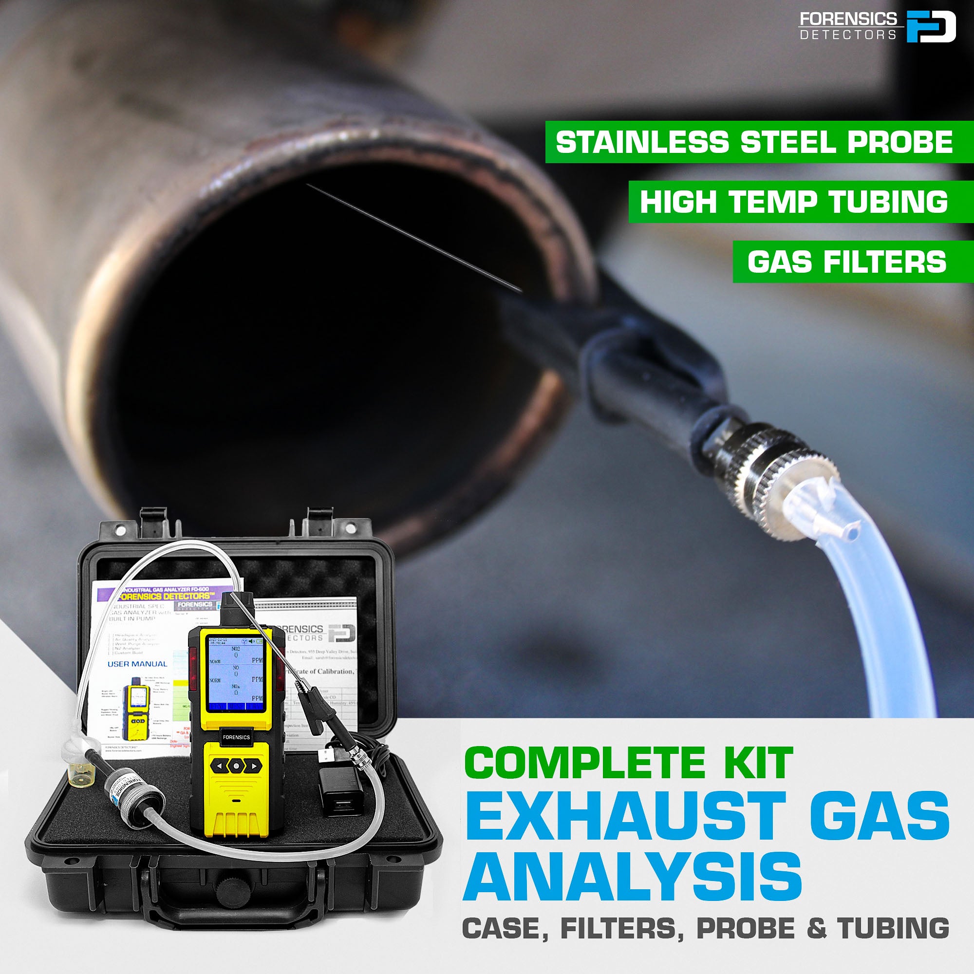 NOx Gas Analyzer | Automotive, Diesel, Emissions, Flue, Pollution