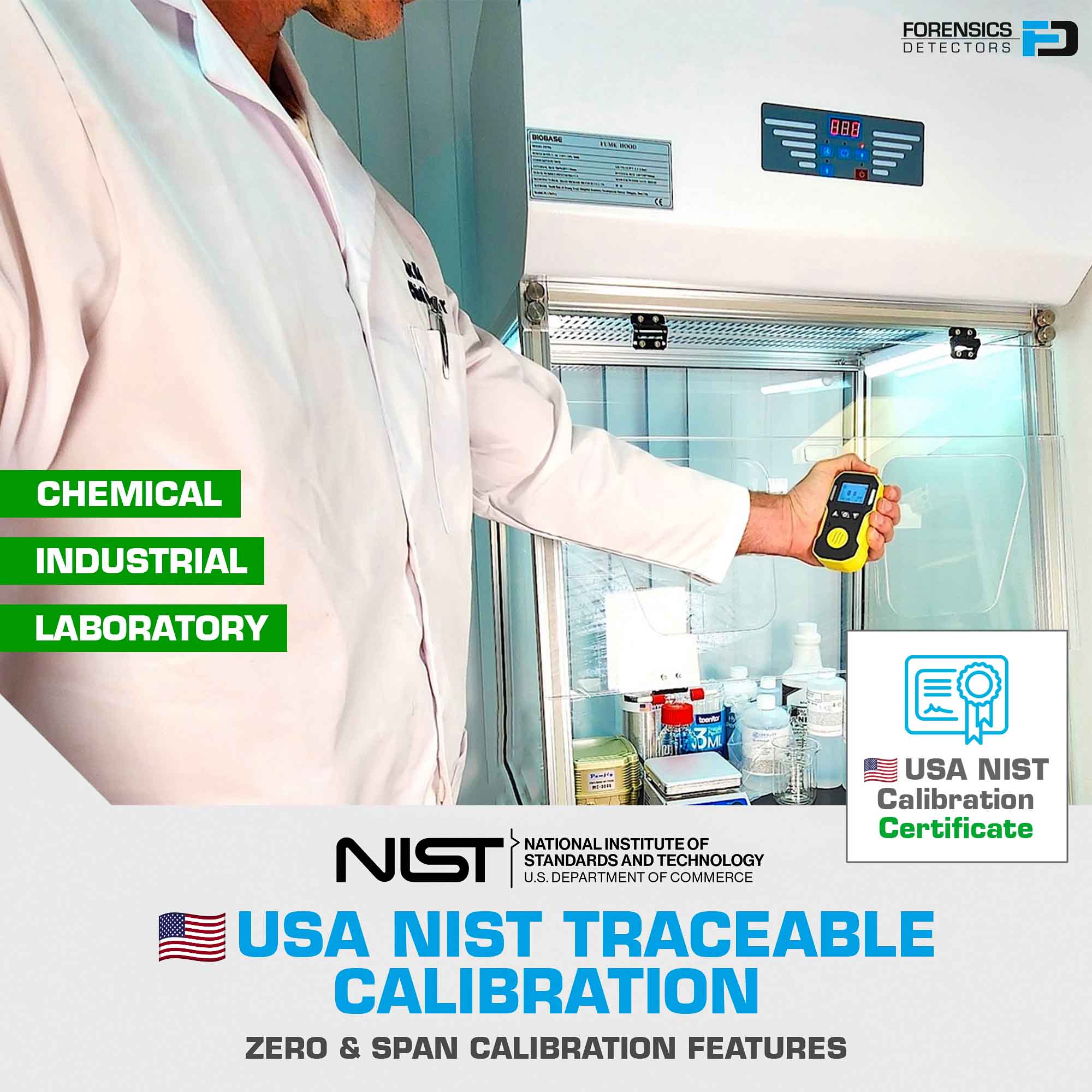 Ozone Detector | USA NIST Calibration