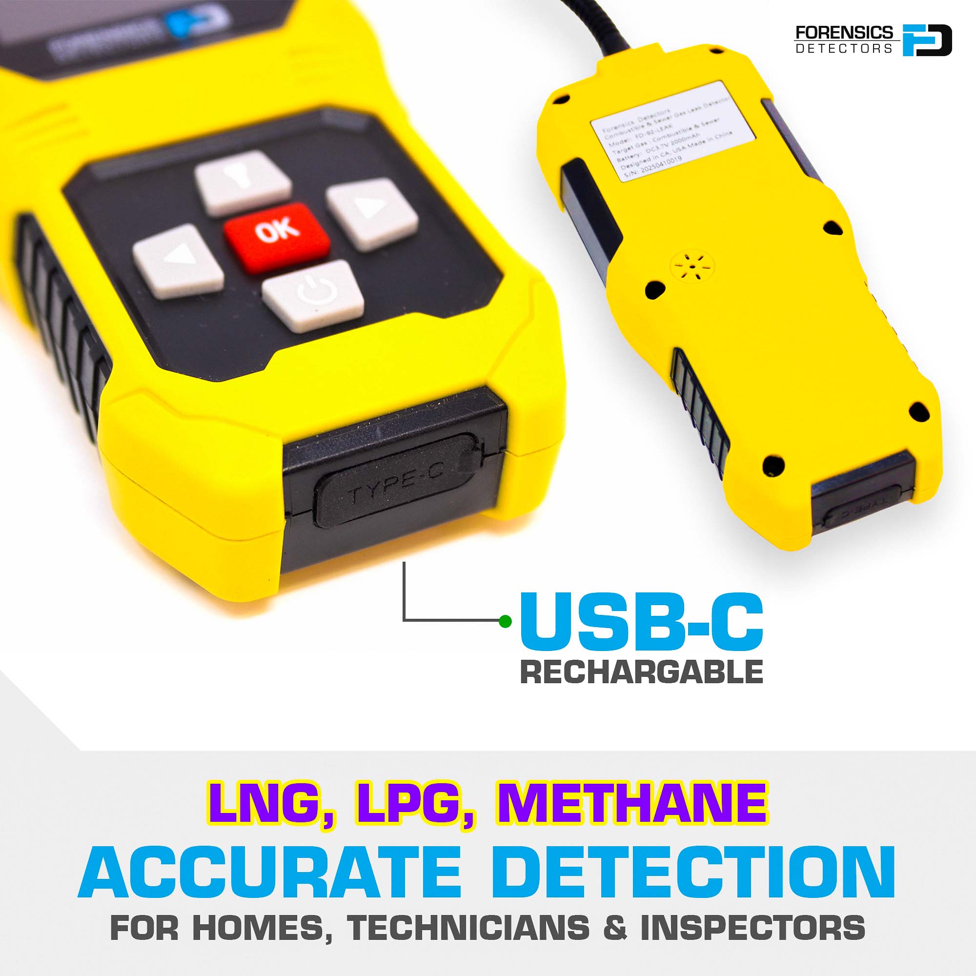 Natural Gas Leak Detector | LNG, LPG, Methane