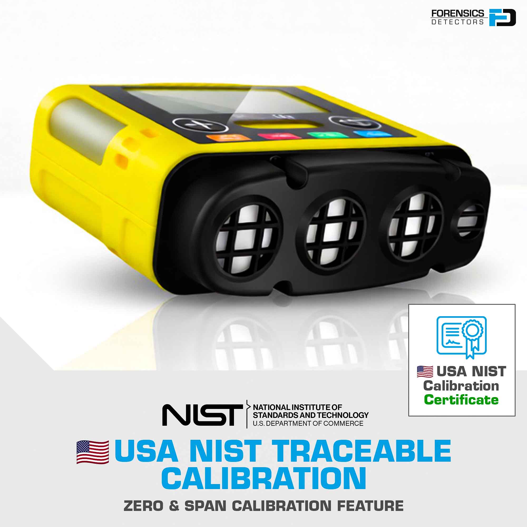 4 Gas Monitor | Mini | USA NIST Calibration