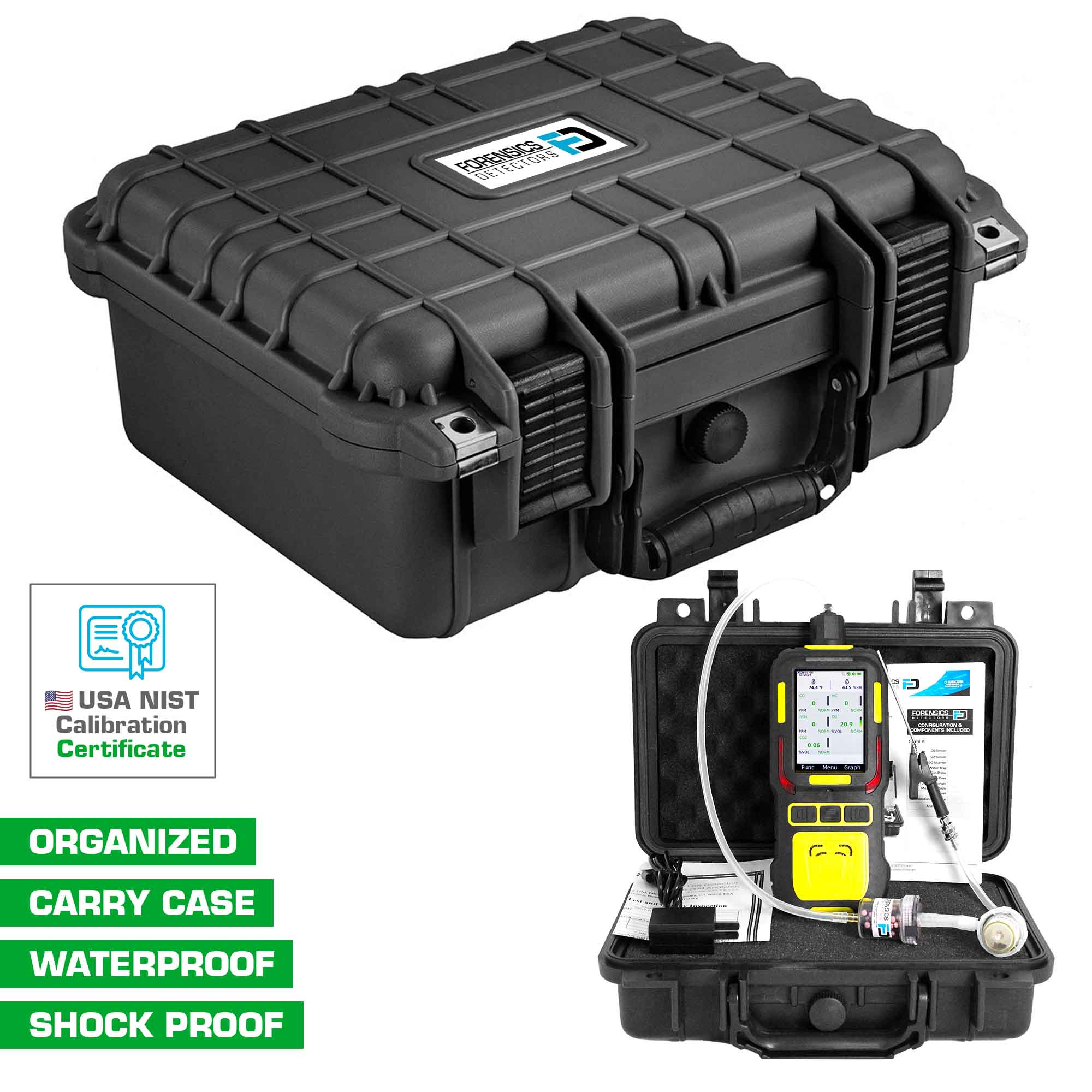 5 Gas Analyzer | Automotive Exhaust Emission | CO, O2, HC, NOx, CO2 |