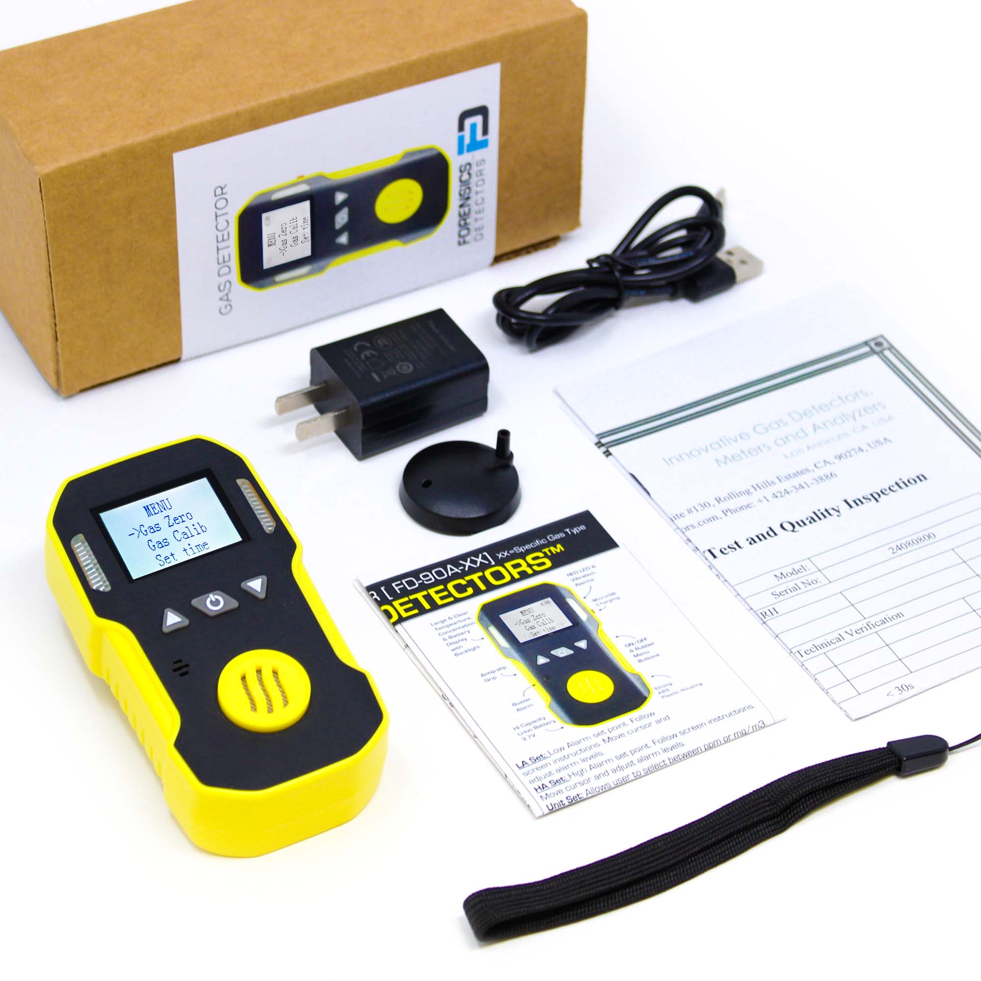 Oxygen Detector 0-30% | USA NIST Calibration